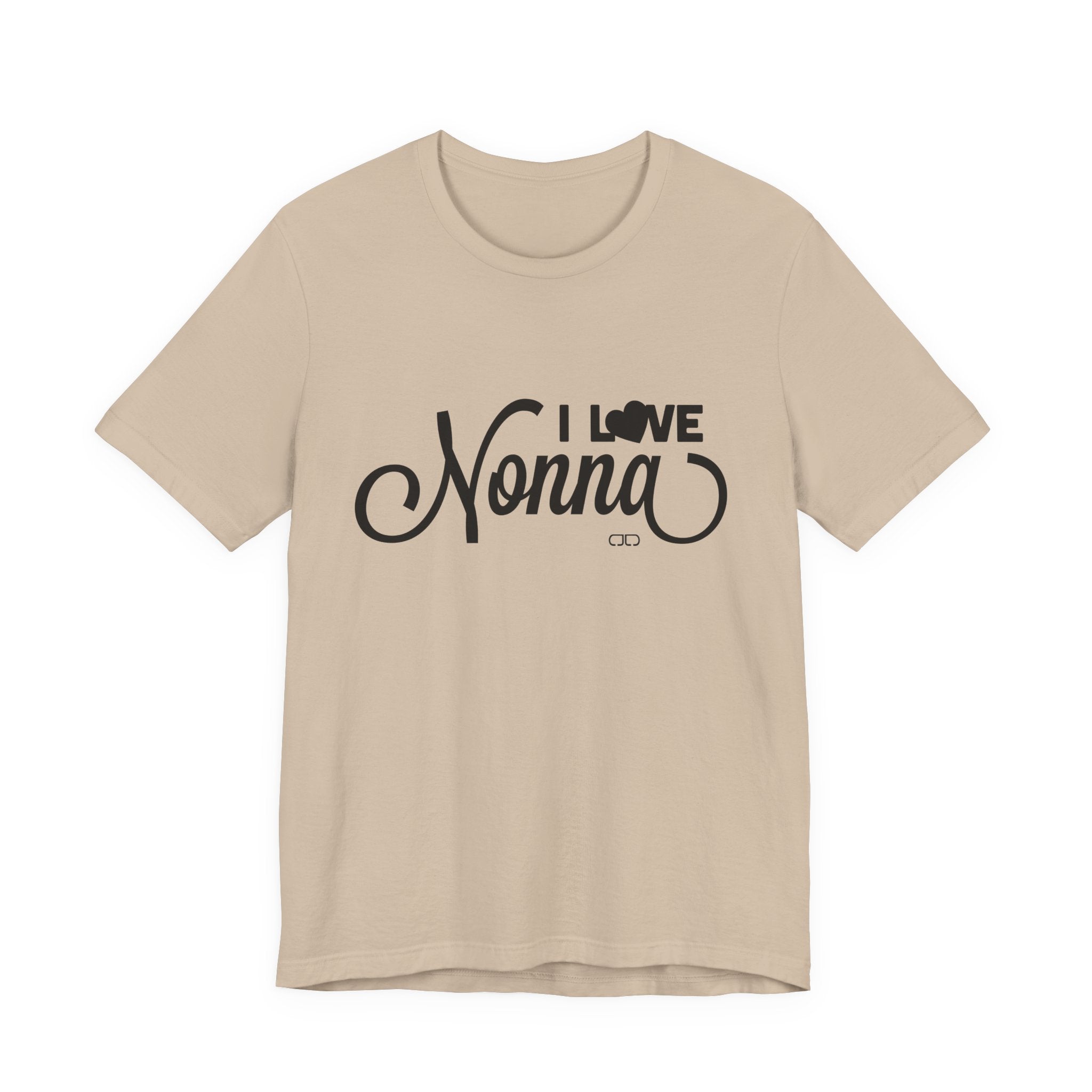 I Love Nonna Unisex Jersey Short Sleeve Tee, Gift for Grandma, Mother's Day, Family Reunion, Comfortable Casual Wear, Cozy Tee