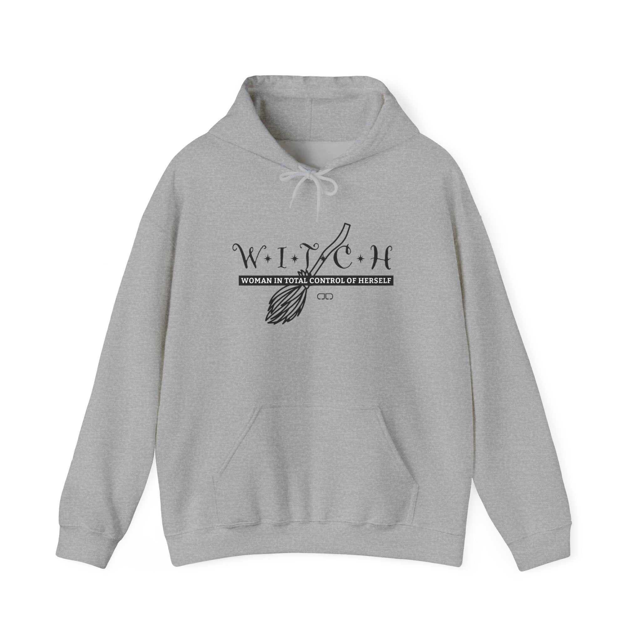 Witch - Woman In Total Control of Herself Hoodie, Unisex Hooded Sweatshirt, Cozy Witch Sweatshirt, Pagan Apparel, Halloween Fashion, Spiritual Gift