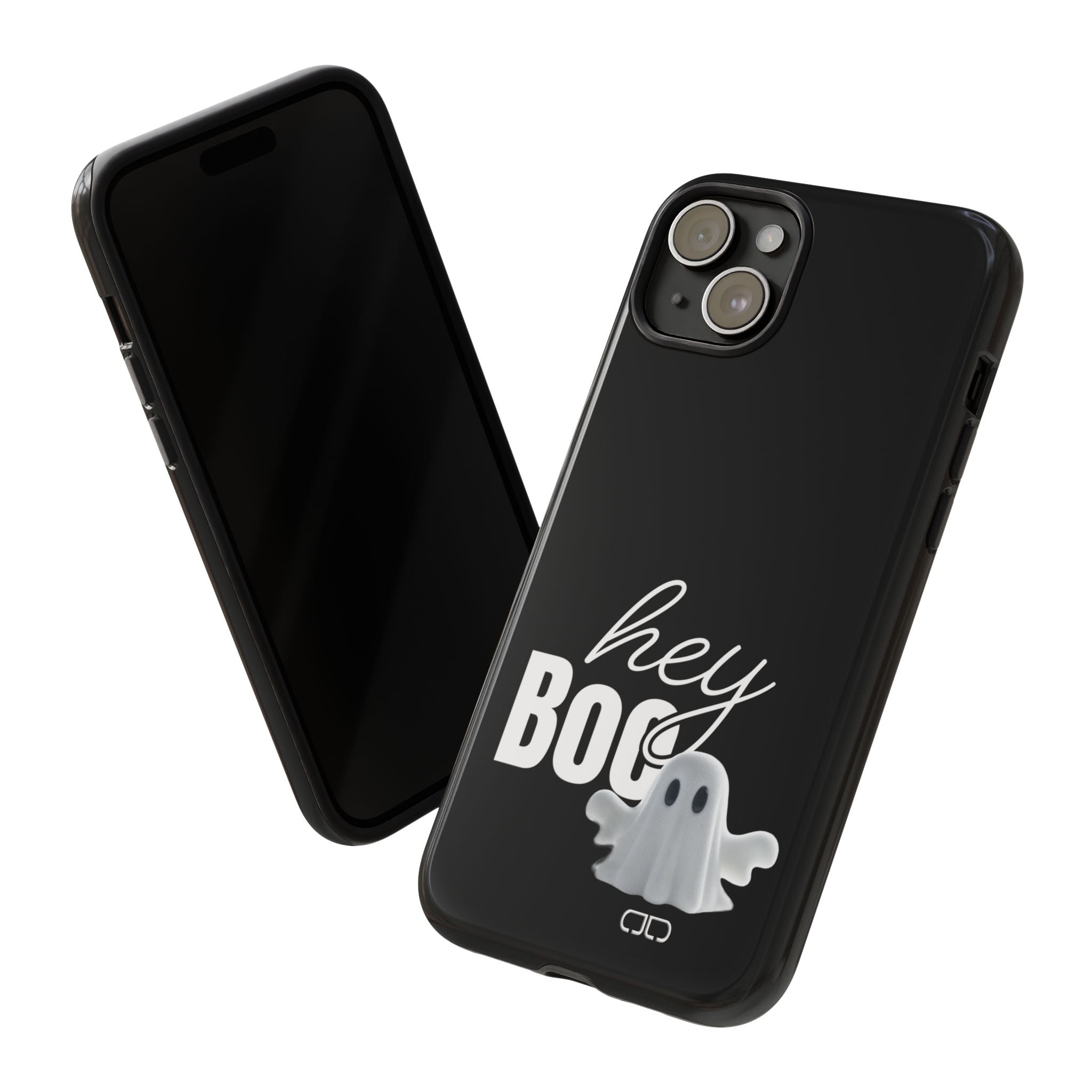 Hey Boo Tough Case, Ghost-Themed Phone Case, Cute Halloween Accessory, Spooky Gift for Friends, Tech Halloween Decor