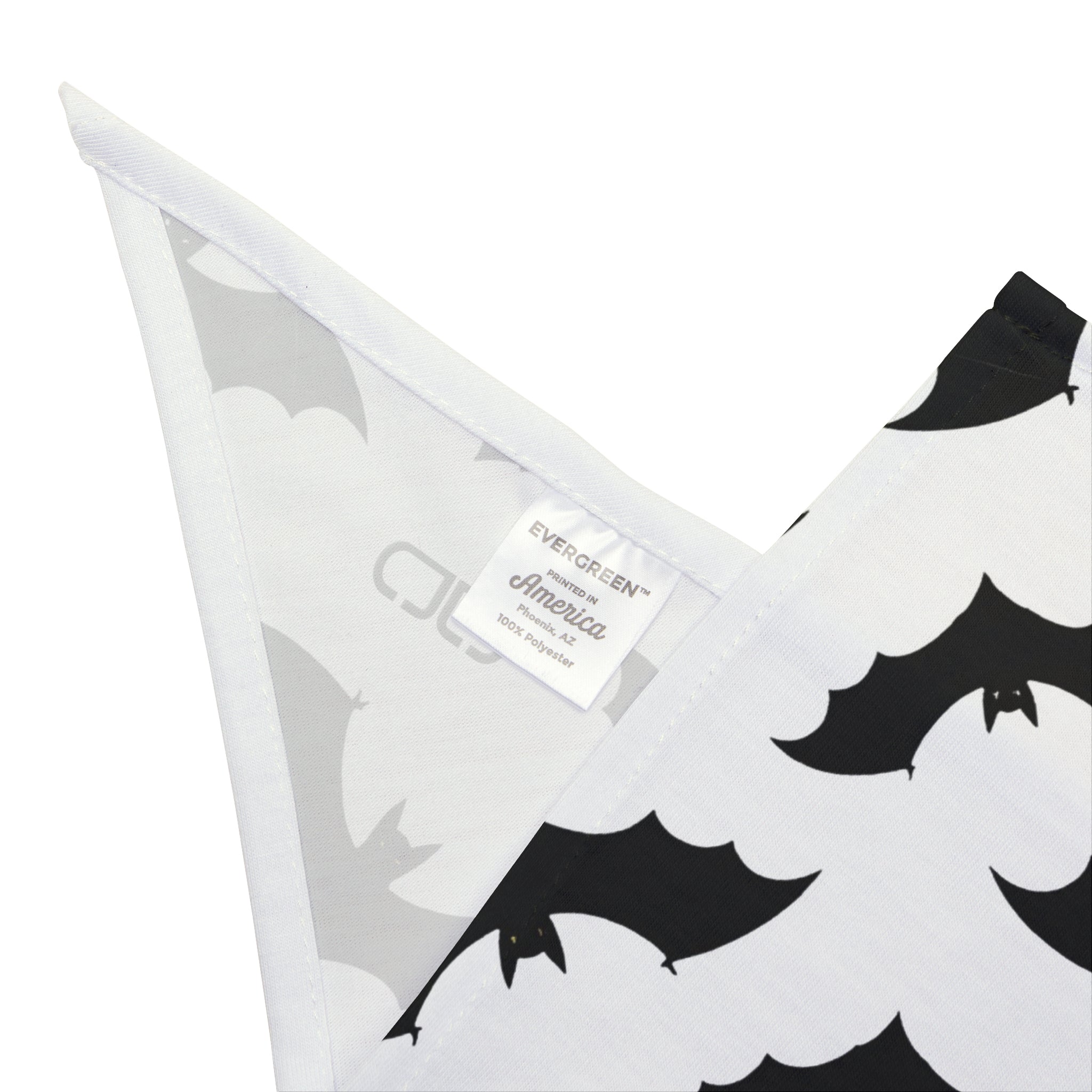 Spooky Pet Bandana for Halloween, Boo Dog Scarf, Pet Accessory, Fall Fashion, Cute Dog Outfit, Bat Print Bandana