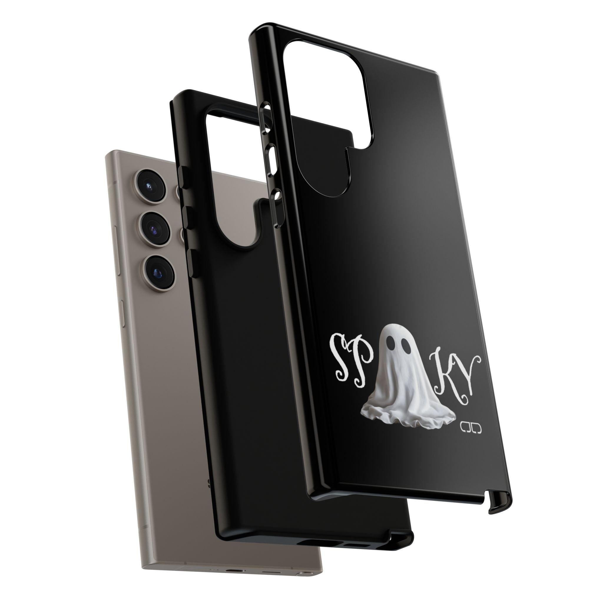 Spooky Ghost Phone Case, Halloween Accessories, Cute Phone Cover, Unique Gift for Ghost Lovers, Trendy Smartphone Decor
