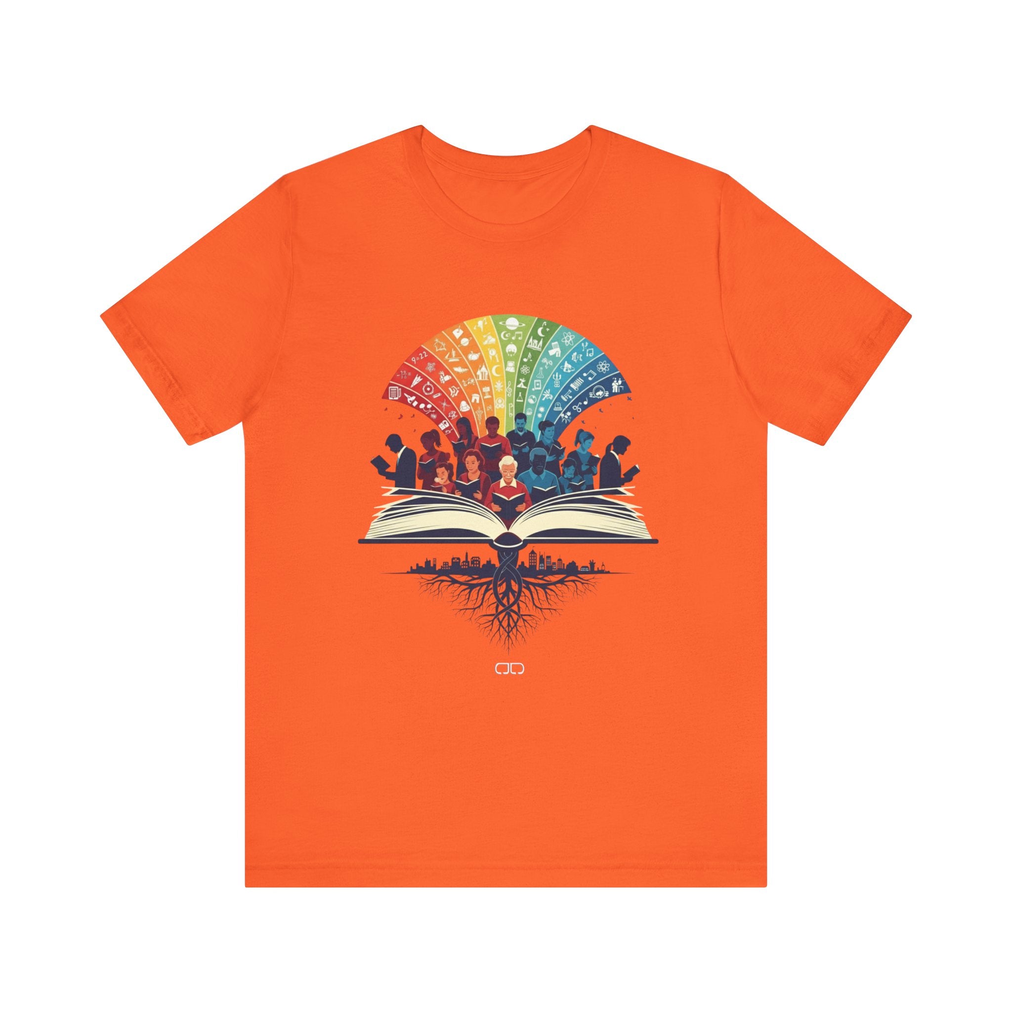 Rainbow Literary Unisex Tee, Book Lovers Gift, Teacher Appreciation Shirt, Reading Enthusiast Tee, Colorful Quote T-Shirt