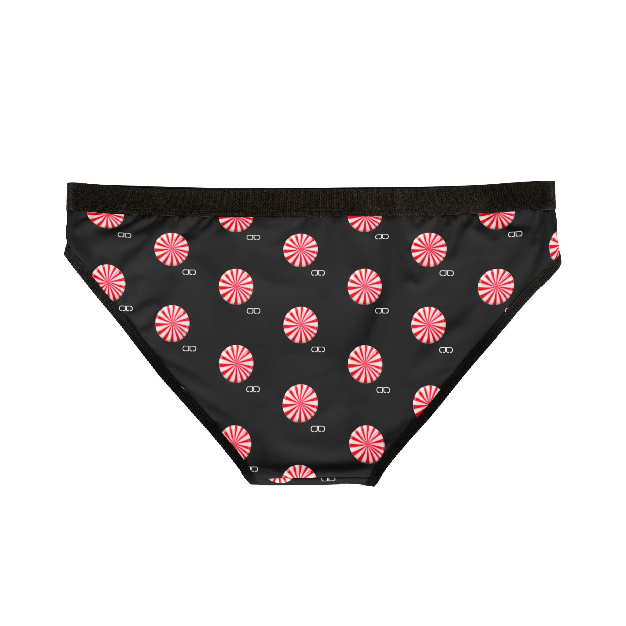 Pink Peppermint Dot Women's Bikini Briefs – Cute Holiday Candy Print