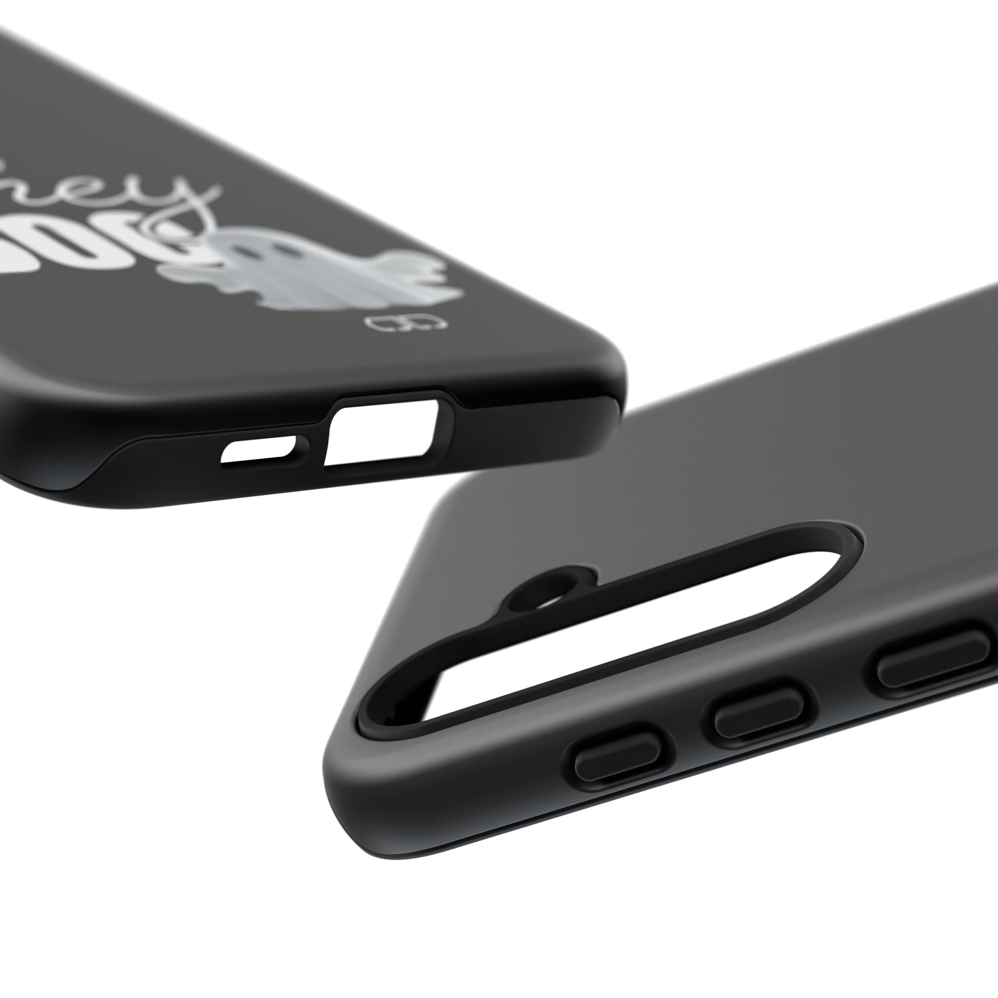 Hey Boo Tough Case, Ghost-Themed Phone Case, Cute Halloween Accessory, Spooky Gift for Friends, Tech Halloween Decor