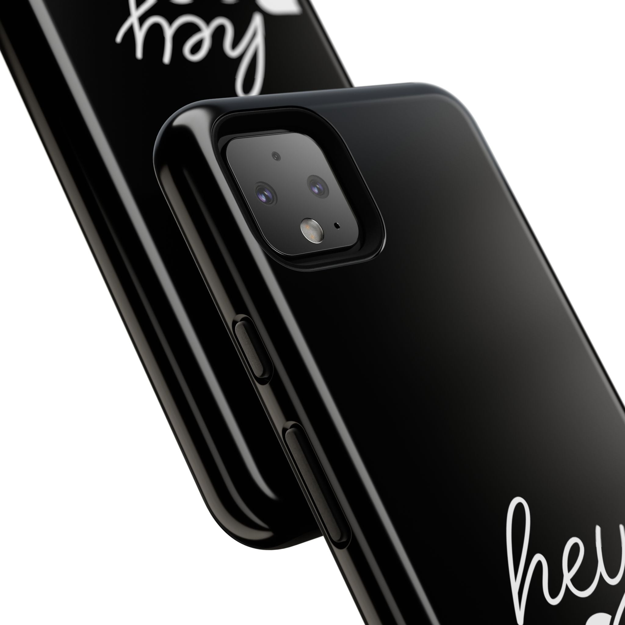 Hey Boo Tough Case, Ghost-Themed Phone Case, Cute Halloween Accessory, Spooky Gift for Friends, Tech Halloween Decor