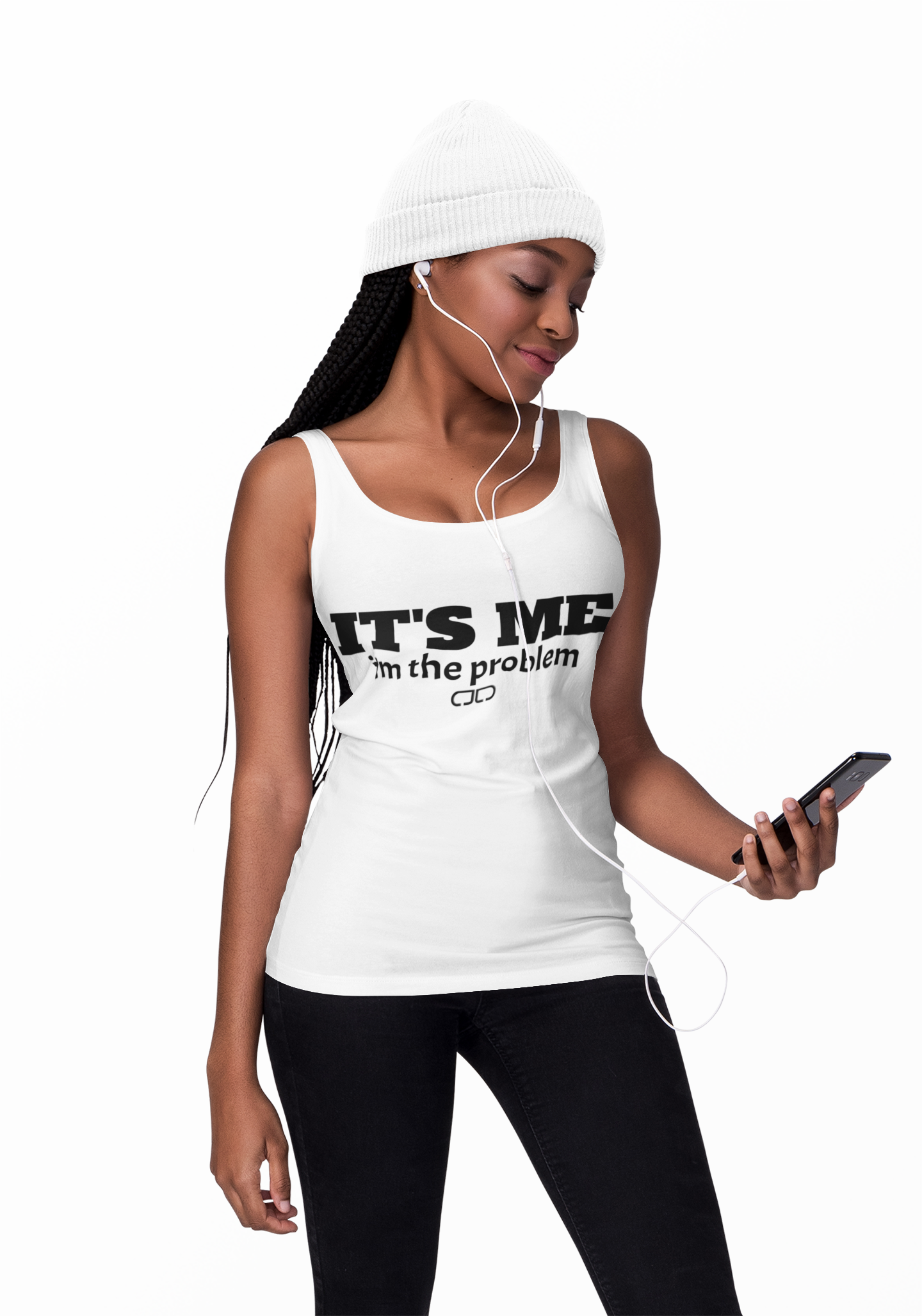 It's Me I'm the Problem Women's Racerback Tank, Casual Workout Top, Humorous Gift for Friends, Summer Fashion, Ideal for Workout & Daily Wear