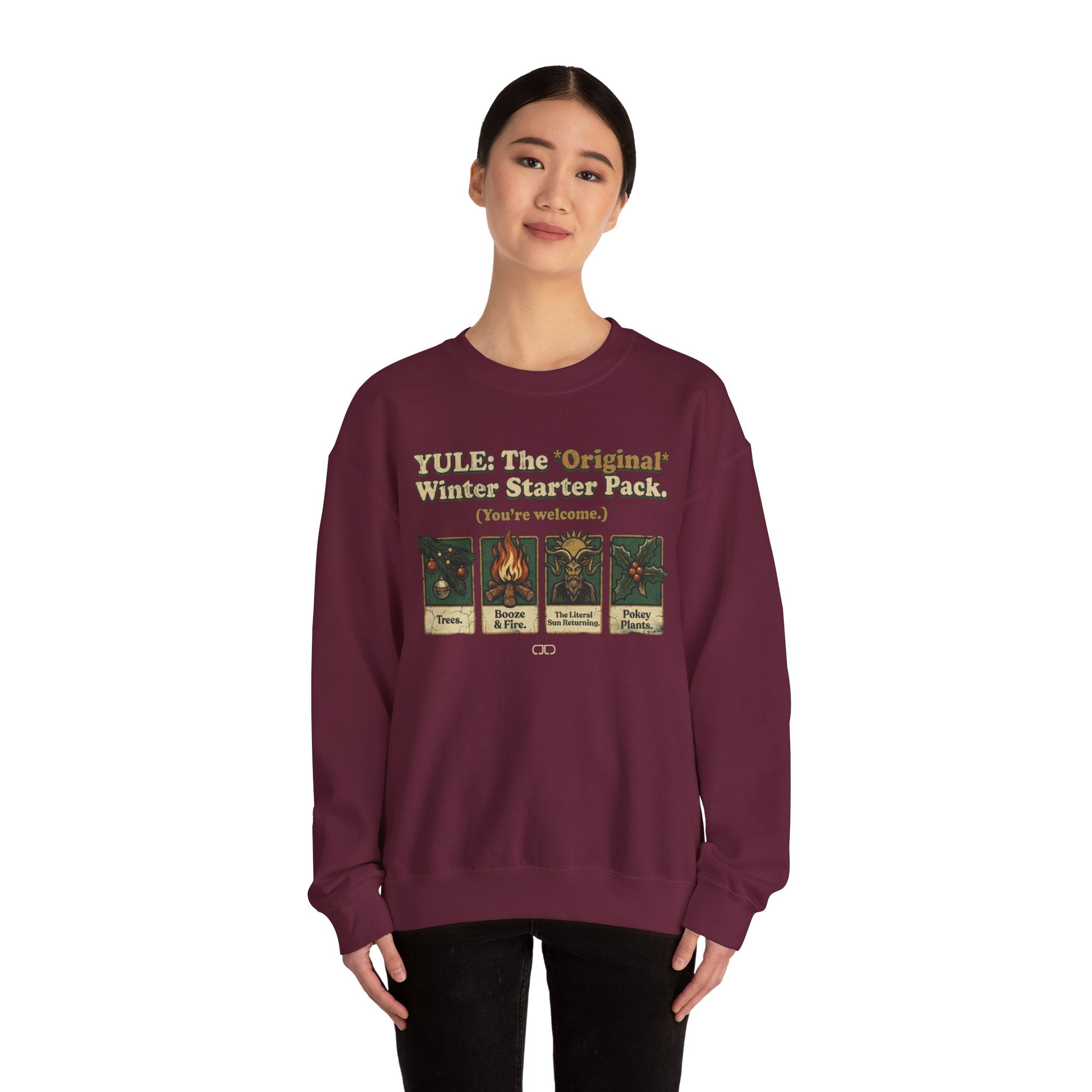 Holiday Yule Winter Starter Pack Sweatshirt — Cozy Seasonal Crewneck