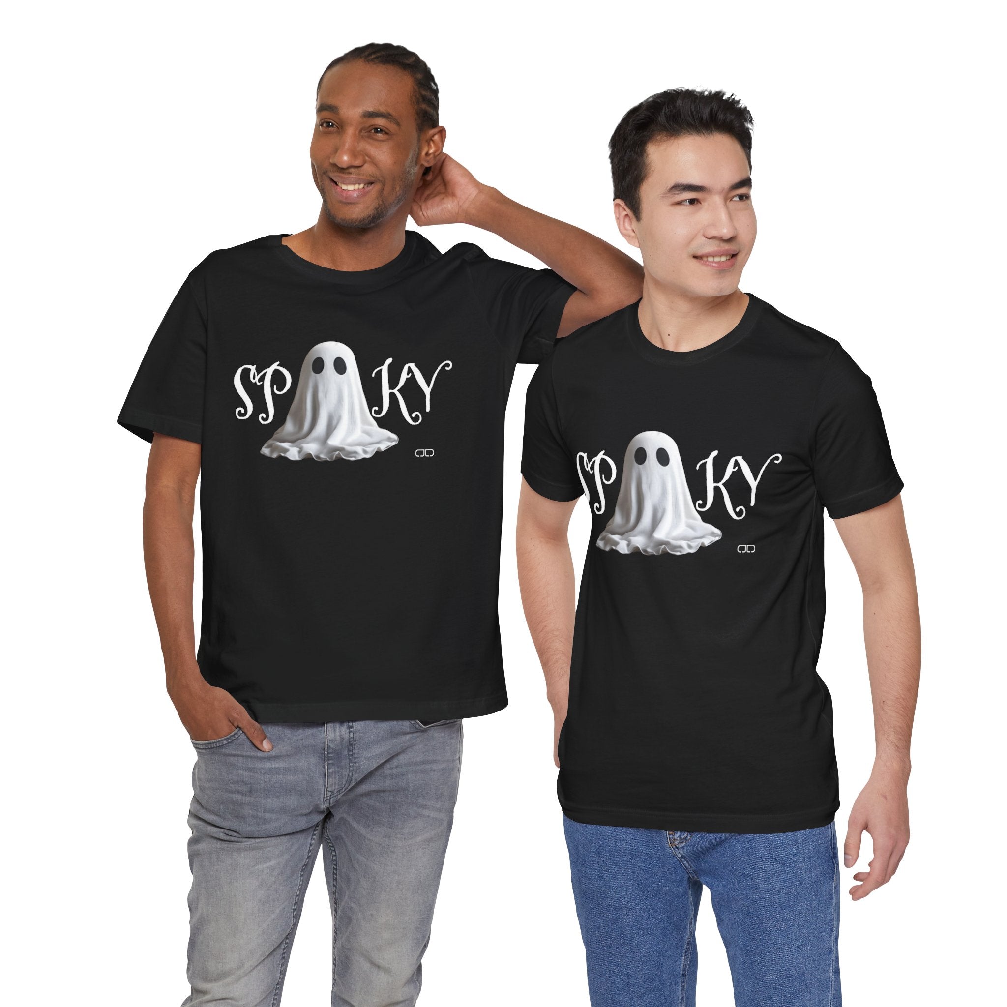 Spooky Ghost Unisex Tee, Halloween Shirt, Cute Ghost Tee, Trendy Graphic Tee, Fall Fashion, Casual Wear, Costume Party
