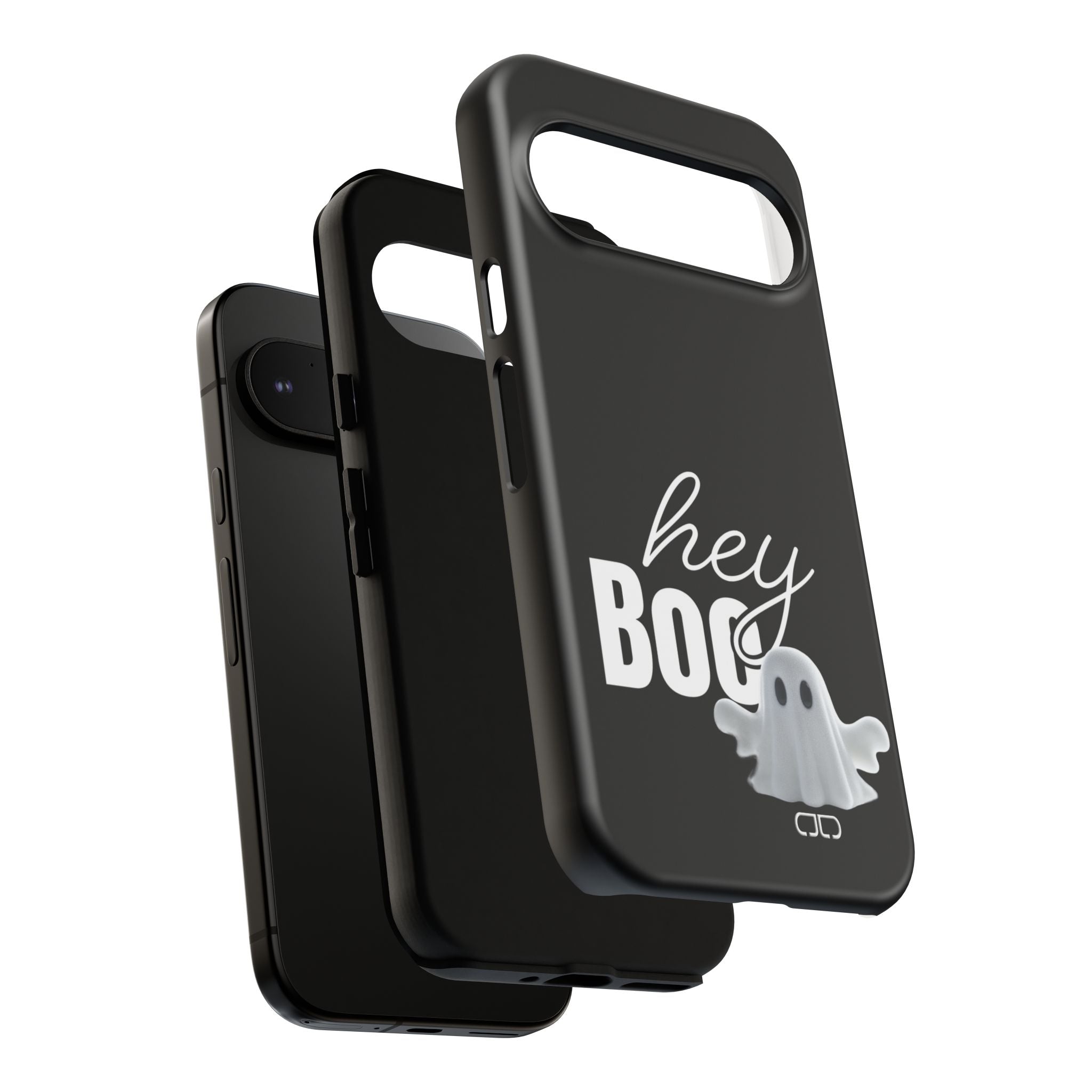 Hey Boo Tough Case, Ghost-Themed Phone Case, Cute Halloween Accessory, Spooky Gift for Friends, Tech Halloween Decor