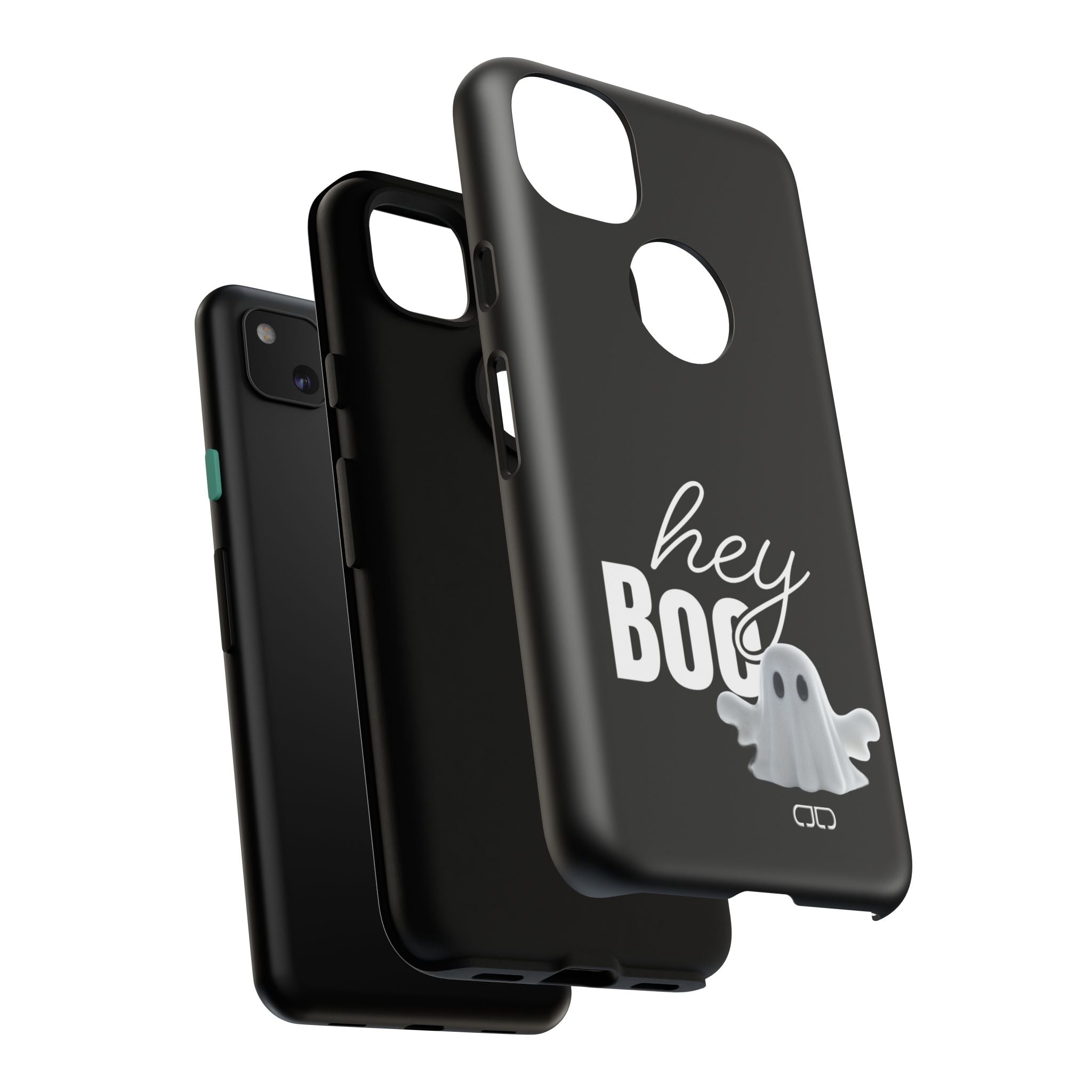Hey Boo Tough Case, Ghost-Themed Phone Case, Cute Halloween Accessory, Spooky Gift for Friends, Tech Halloween Decor
