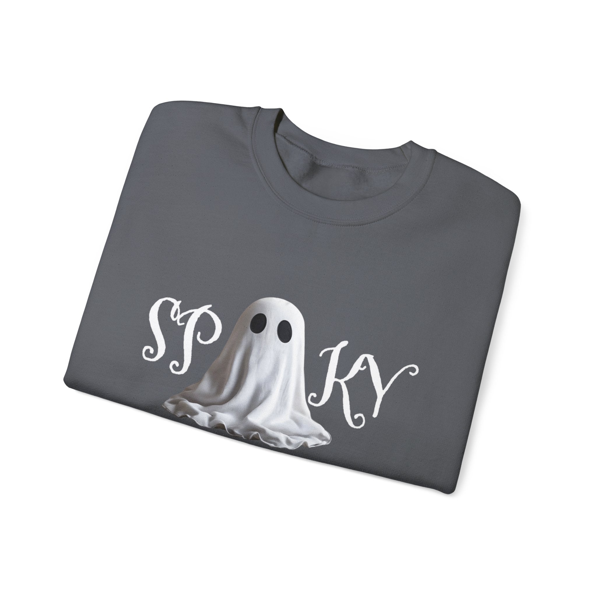 Spooky Ghost Sweatshirt, Halloween Clothing, Funny Sweatshirt, Unisex Crewneck, Fall Apparel, Cozy Gift