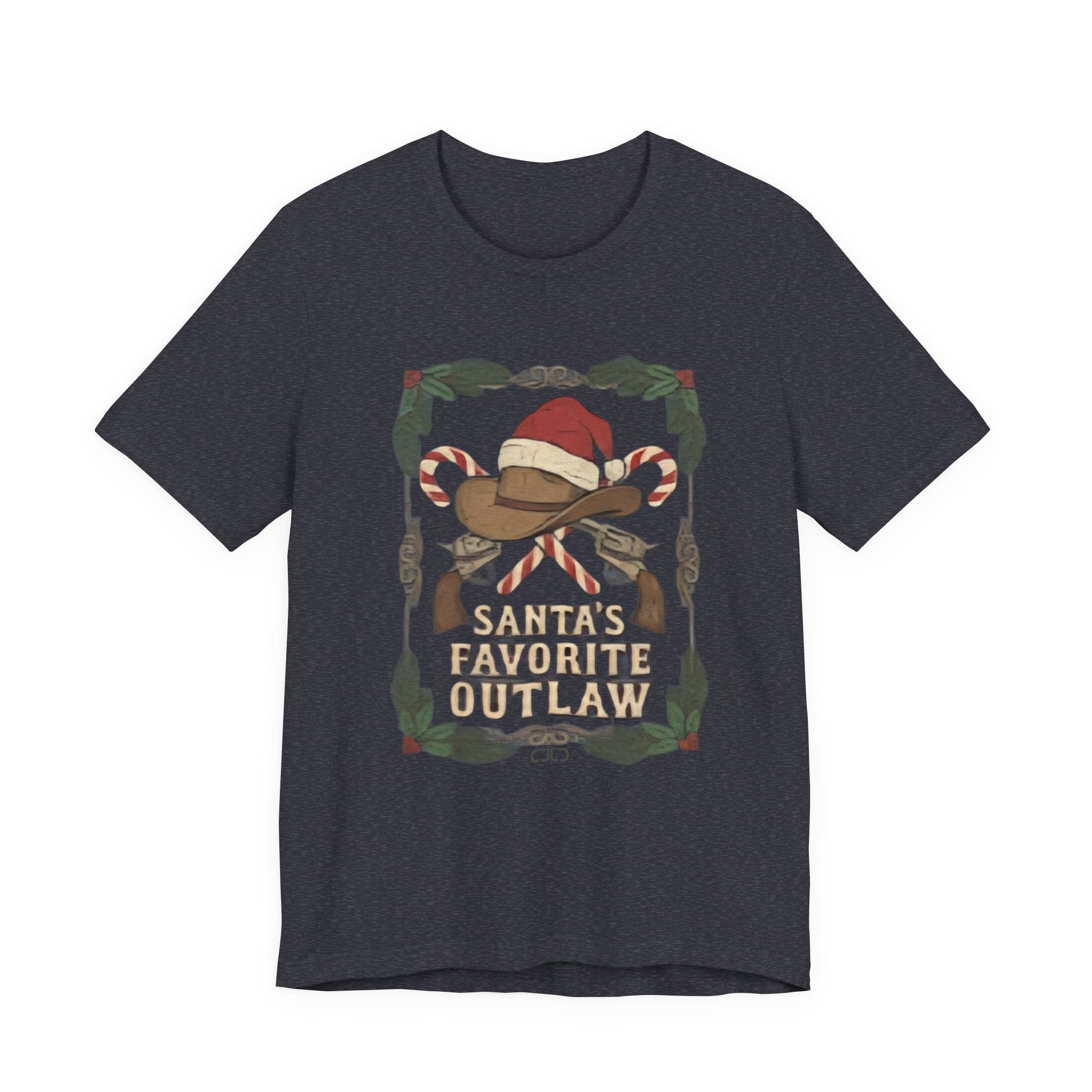 Santa’s Favorite Outlaw Tee — Funny Christmas Graphic T-Shirt