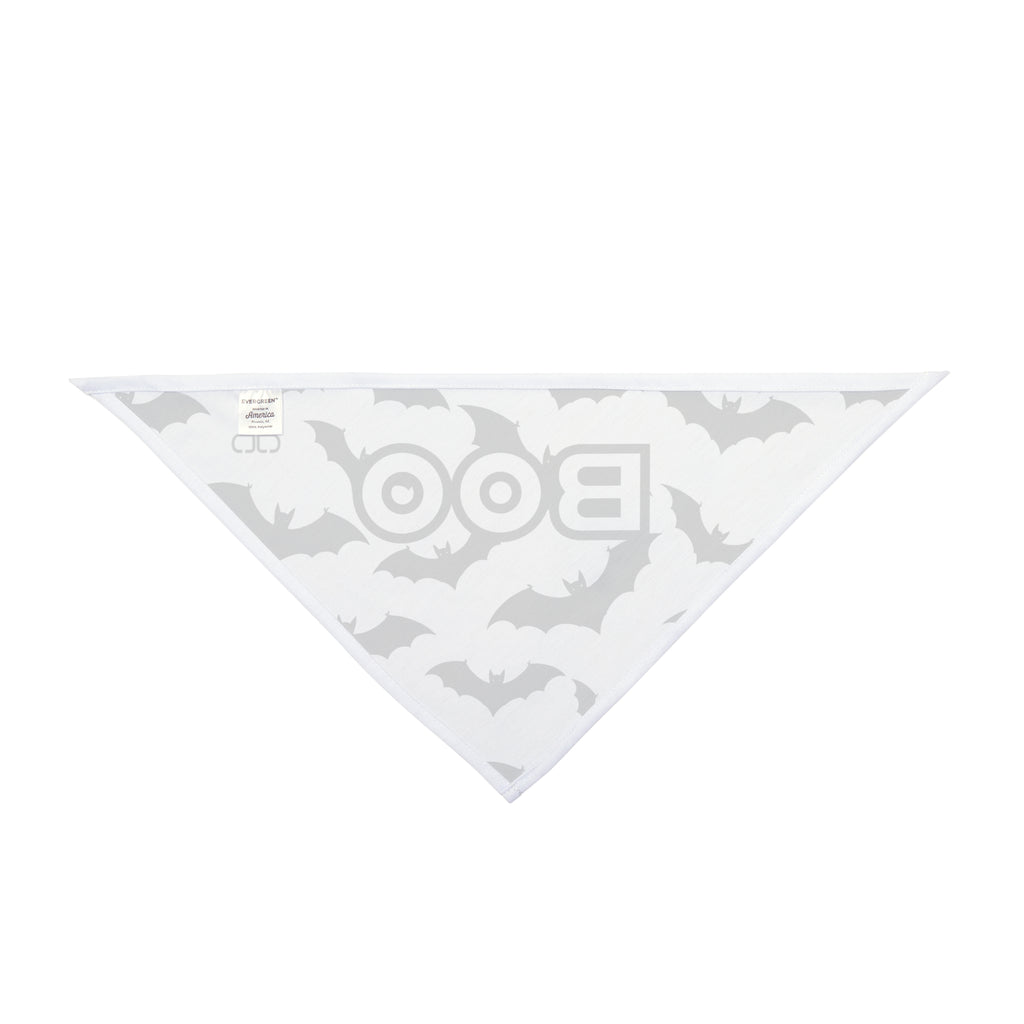 Spooky Pet Bandana for Halloween, Boo Dog Scarf, Pet Accessory, Fall Fashion, Cute Dog Outfit, Bat Print Bandana