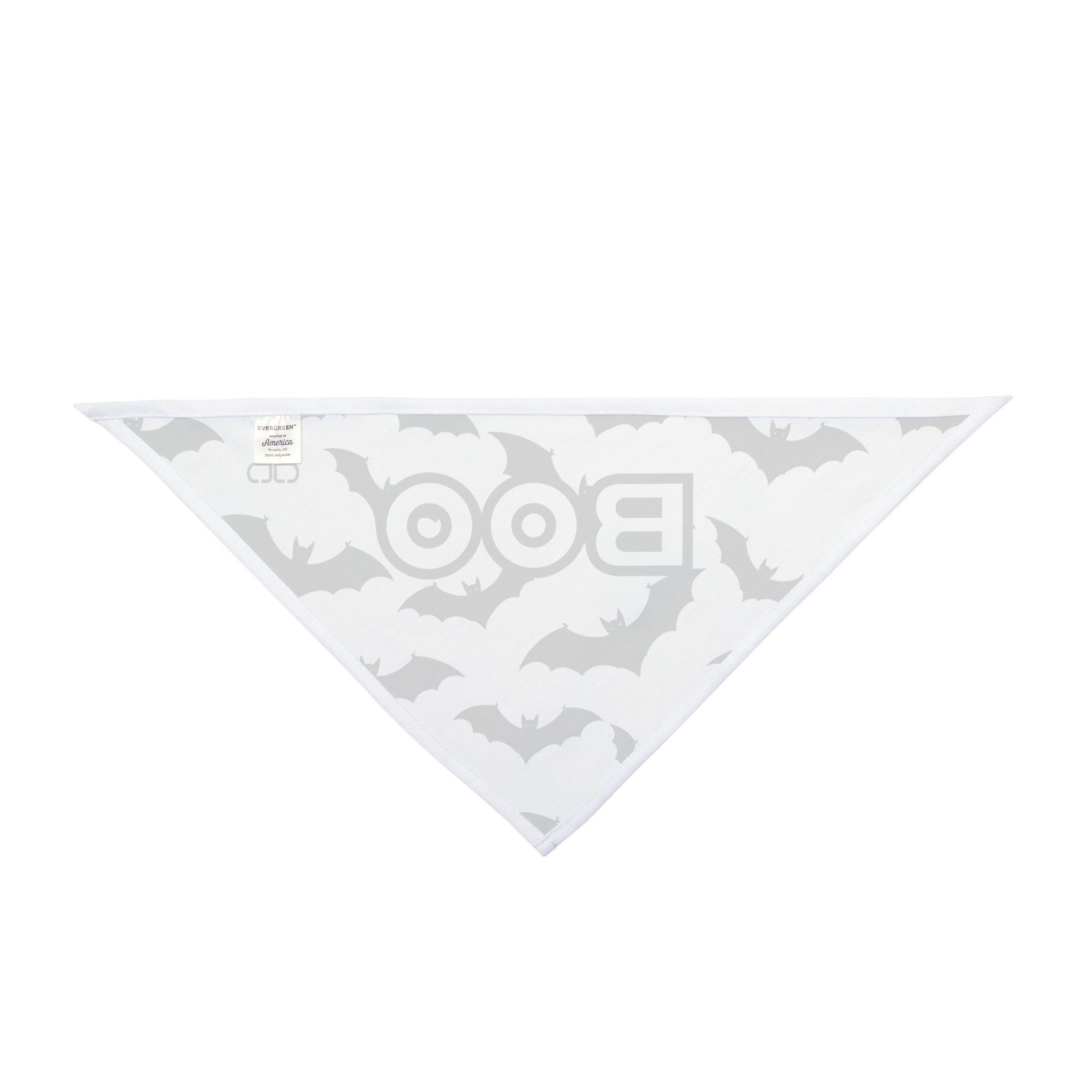 Spooky Pet Bandana for Halloween, Boo Dog Scarf, Pet Accessory, Fall Fashion, Cute Dog Outfit, Bat Print Bandana