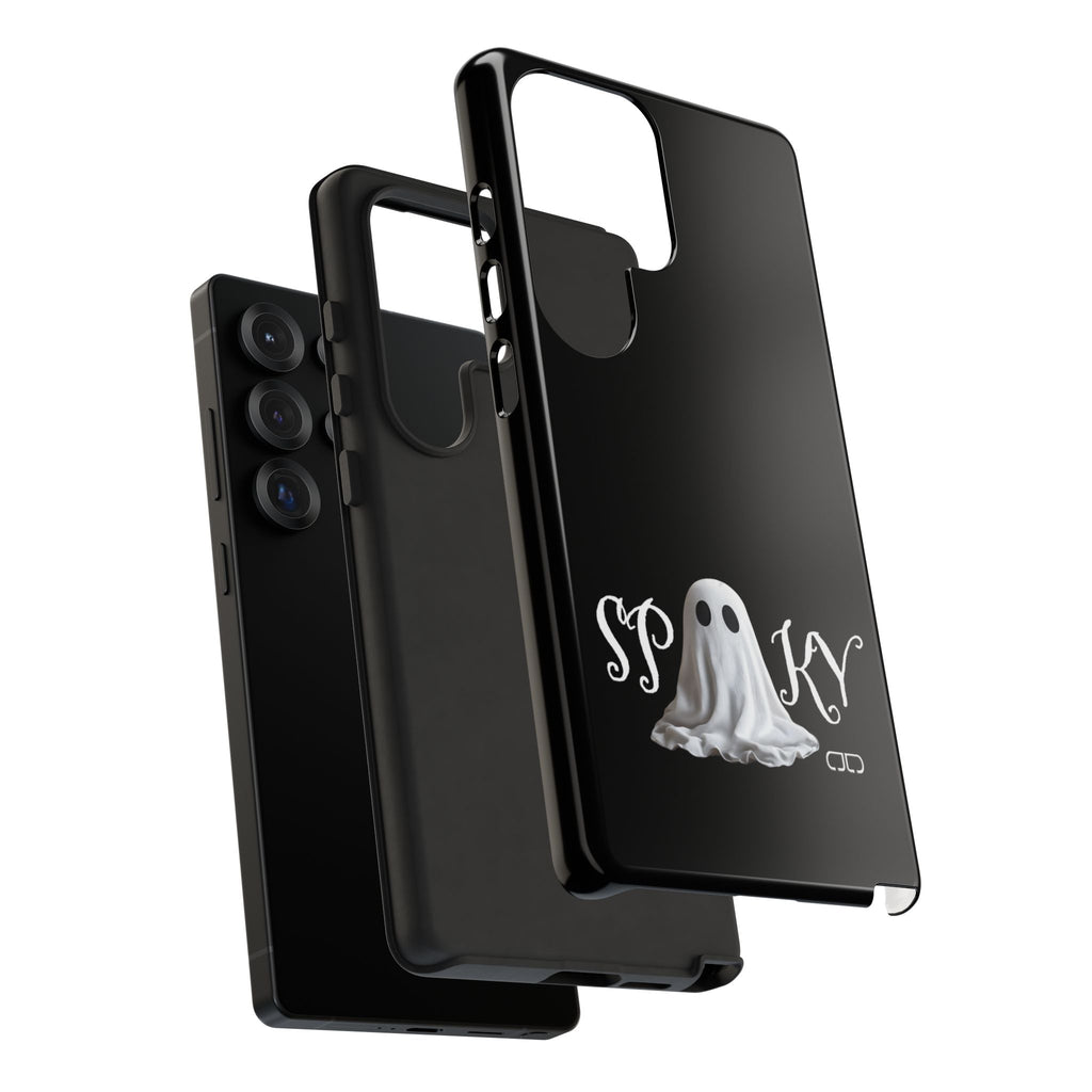 Spooky Ghost Phone Case, Halloween Accessories, Cute Phone Cover, Unique Gift for Ghost Lovers, Trendy Smartphone Decor