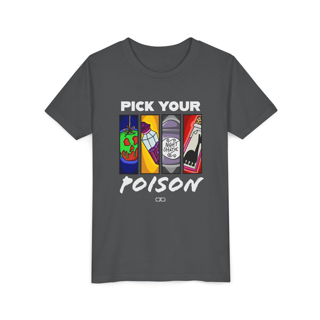 Pick Your Poison Youth Graphic Tee, Fun Casual Wear, Gift for Teenagers, Party Outfit, Cool Graphic T-Shirt