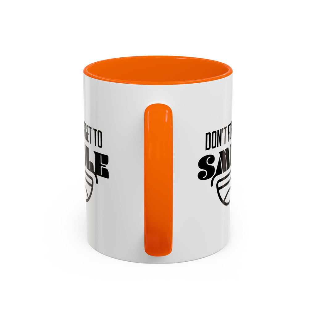 Don't Forget To Smile Mug, Motivational Drinkware, Home Office Decor, Gift for Friends, Cheer Up Gifts, Don't Forget to Smile