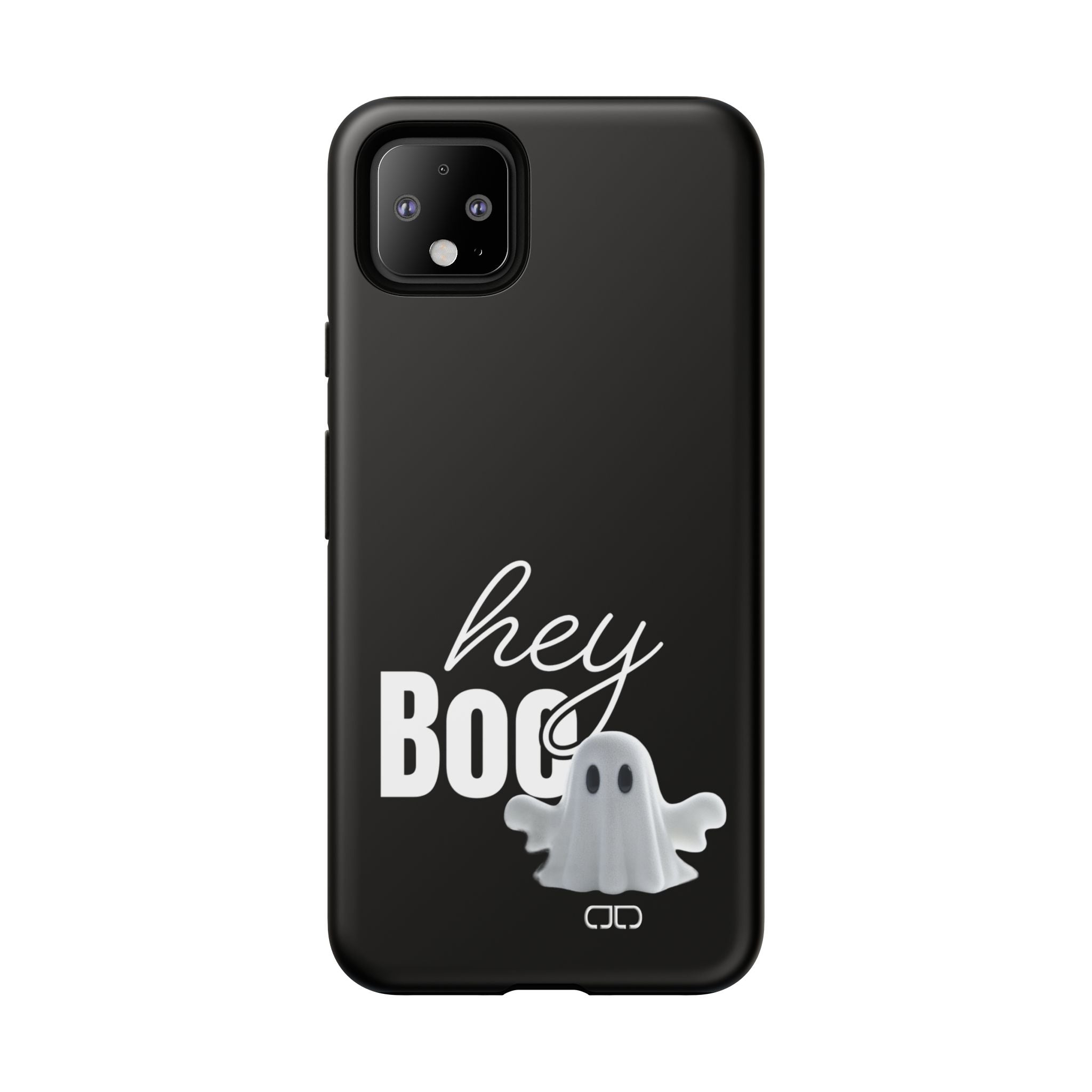 Hey Boo Tough Case, Ghost-Themed Phone Case, Cute Halloween Accessory, Spooky Gift for Friends, Tech Halloween Decor