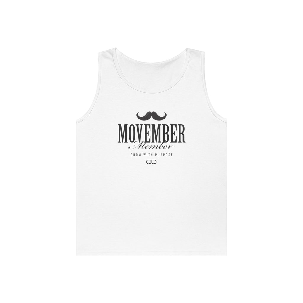 Movember Heavy Cotton Tank Top | Men's Mustache Awareness, Gift for Movember Participants, Casual Wear, Fundraising Event, [...]