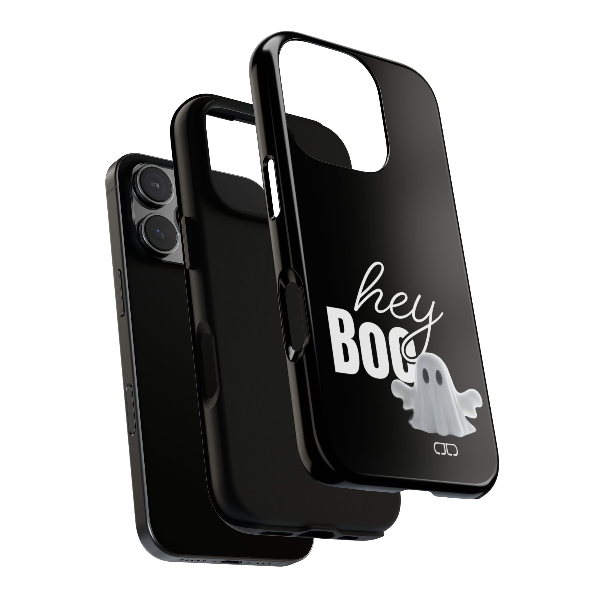 Hey Boo Tough Case, Ghost-Themed Phone Case, Cute Halloween Accessory, Spooky Gift for Friends, Tech Halloween Decor