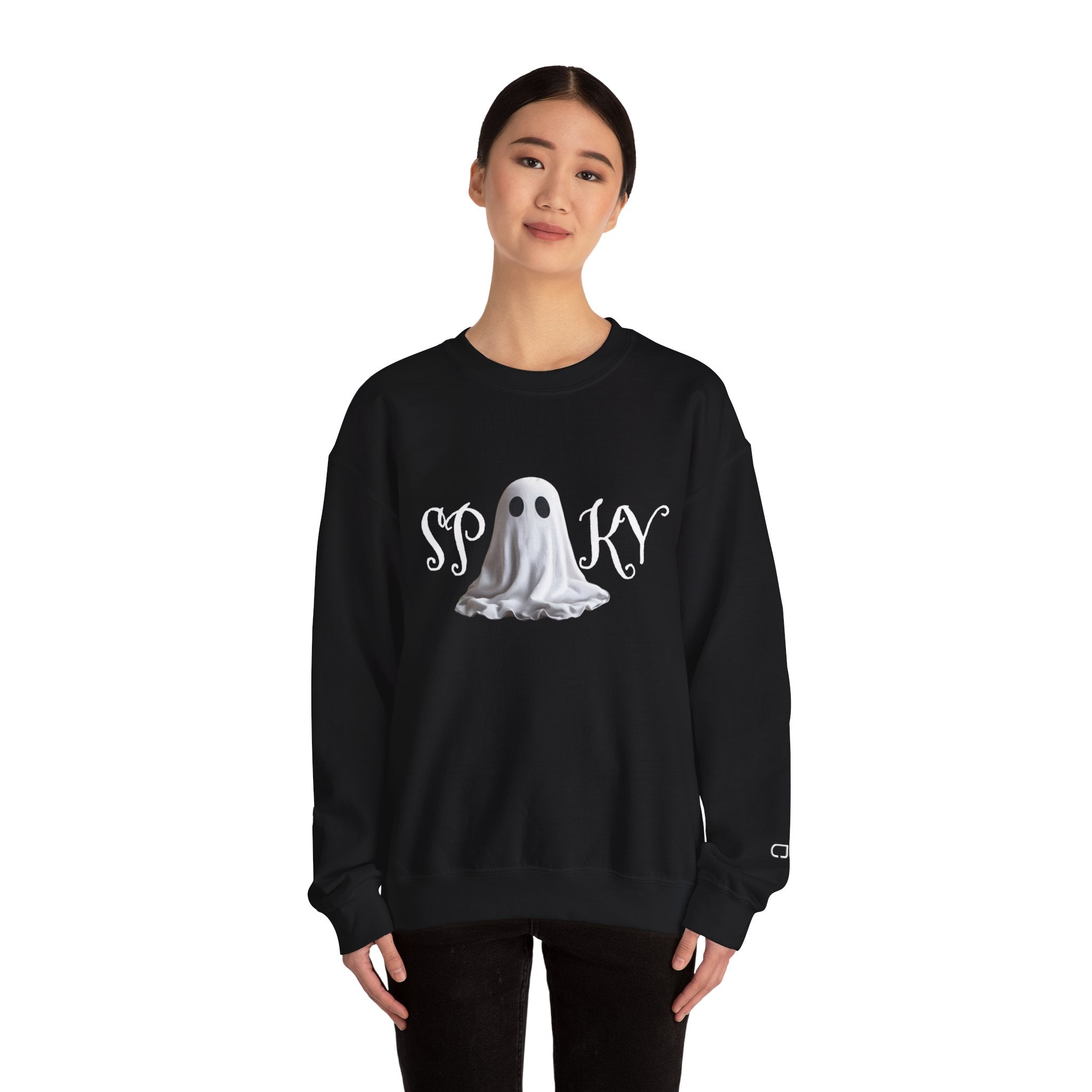 Spooky Ghost Sweatshirt, Halloween Clothing, Funny Sweatshirt, Unisex Crewneck, Fall Apparel, Cozy Gift