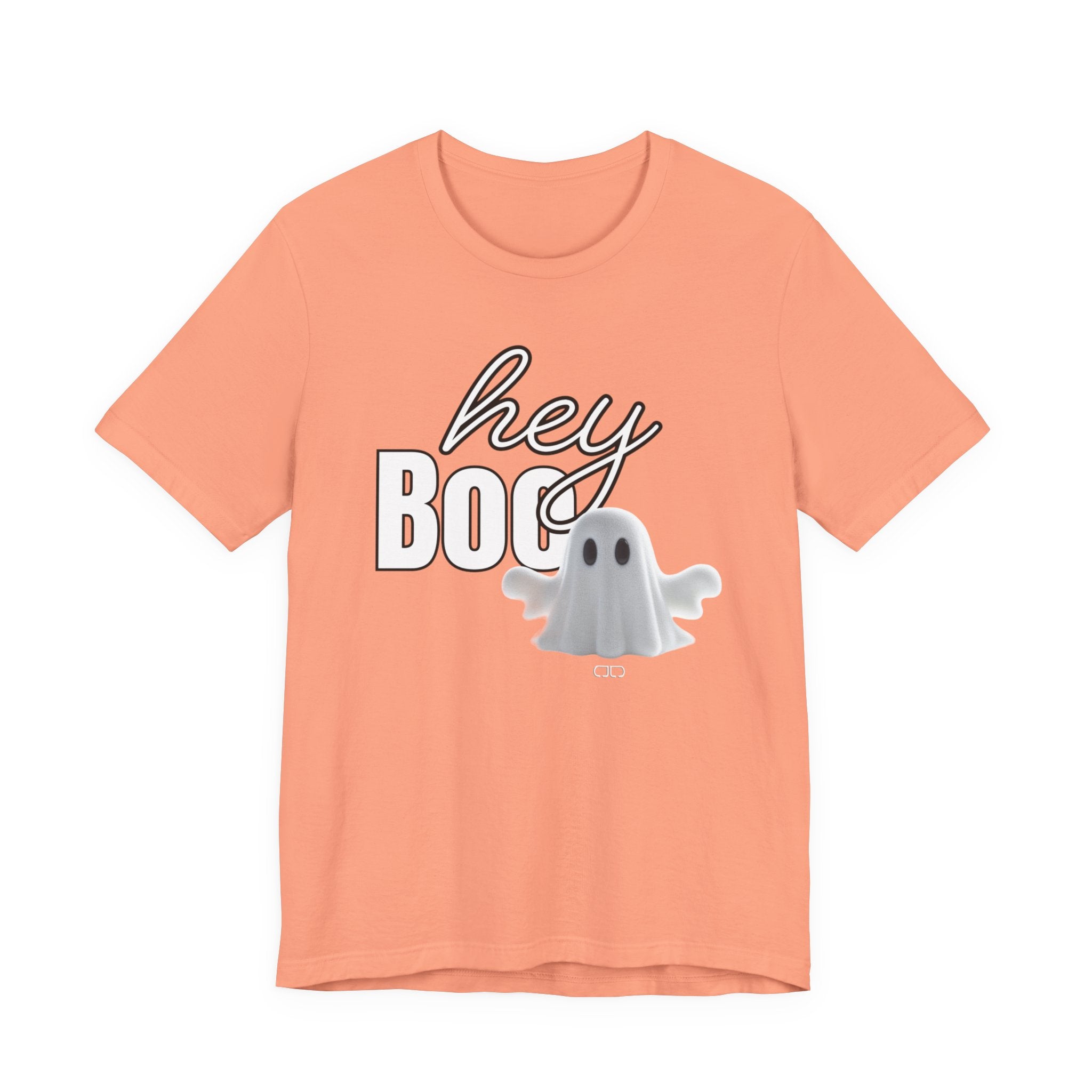 Hey Boo Ghost Tee - Unisex Halloween T-Shirt, Fall Apparel, Spooky Season Wear, Ghost Lover Gift, Casual Halloween Outfit