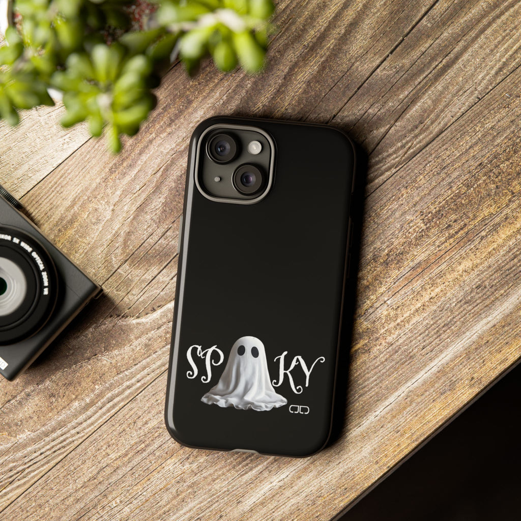 Spooky Ghost Phone Case, Halloween Accessories, Cute Phone Cover, Unique Gift for Ghost Lovers, Trendy Smartphone Decor