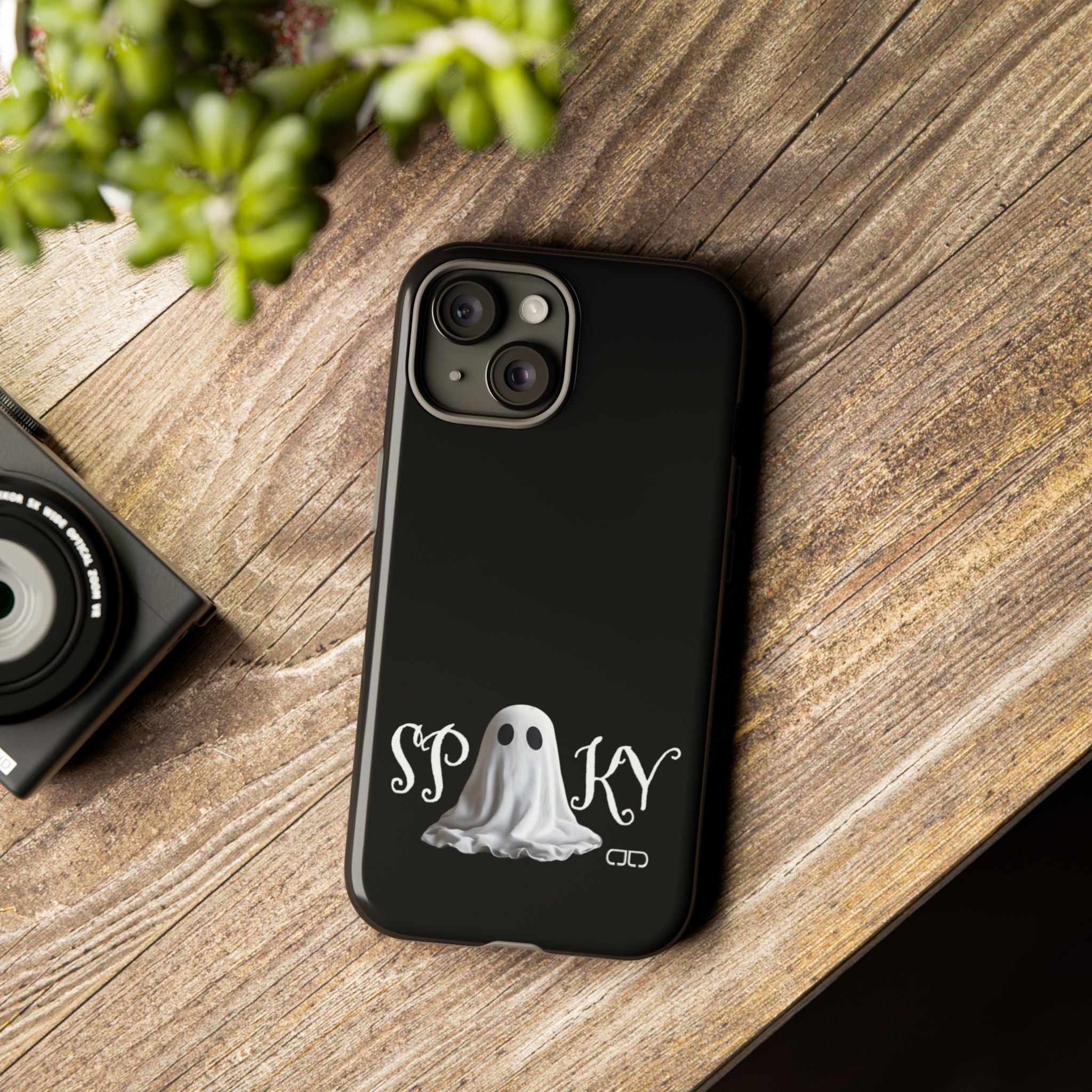 Spooky Ghost Phone Case, Halloween Accessories, Cute Phone Cover, Unique Gift for Ghost Lovers, Trendy Smartphone Decor