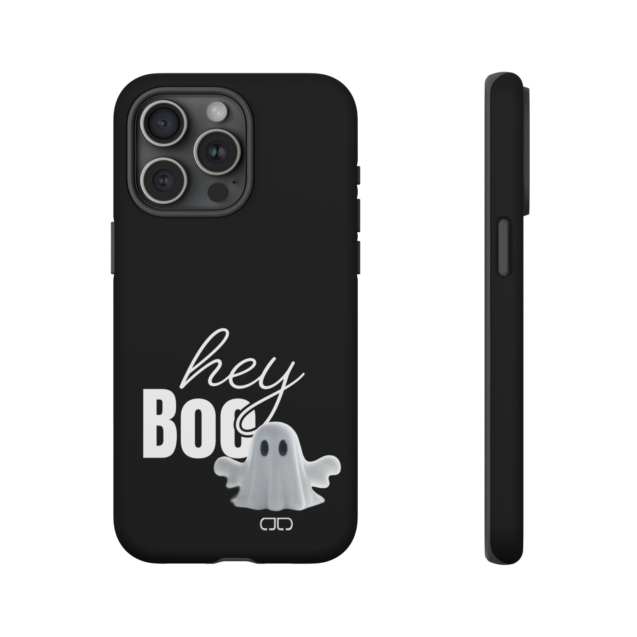 Hey Boo Tough Case, Ghost-Themed Phone Case, Cute Halloween Accessory, Spooky Gift for Friends, Tech Halloween Decor