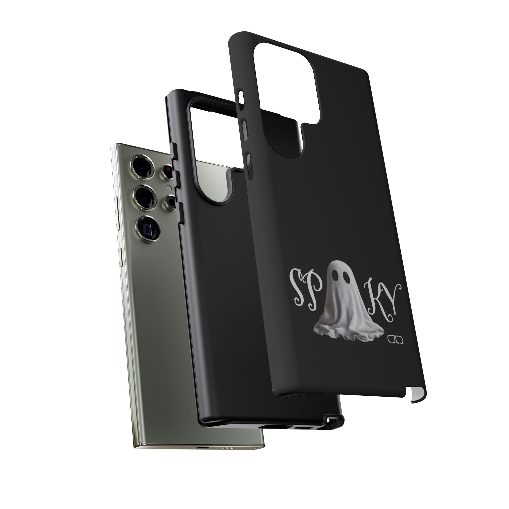 Spooky Ghost Phone Case, Halloween Accessories, Cute Phone Cover, Unique Gift for Ghost Lovers, Trendy Smartphone Decor