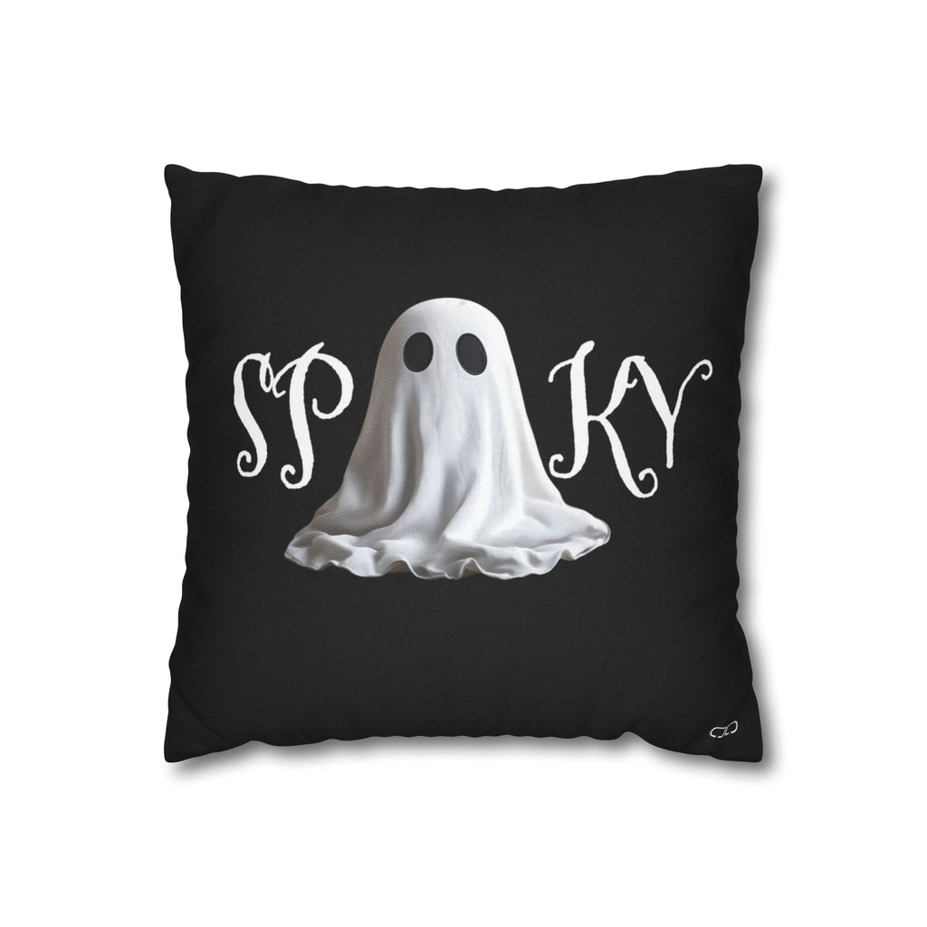 Spooky Ghost Pillowcase, Haunted Home Decor, Halloween Decoration, Cozy Throw Pillow, Ghostly Accent Cushion, Gift for Spooky Lovers