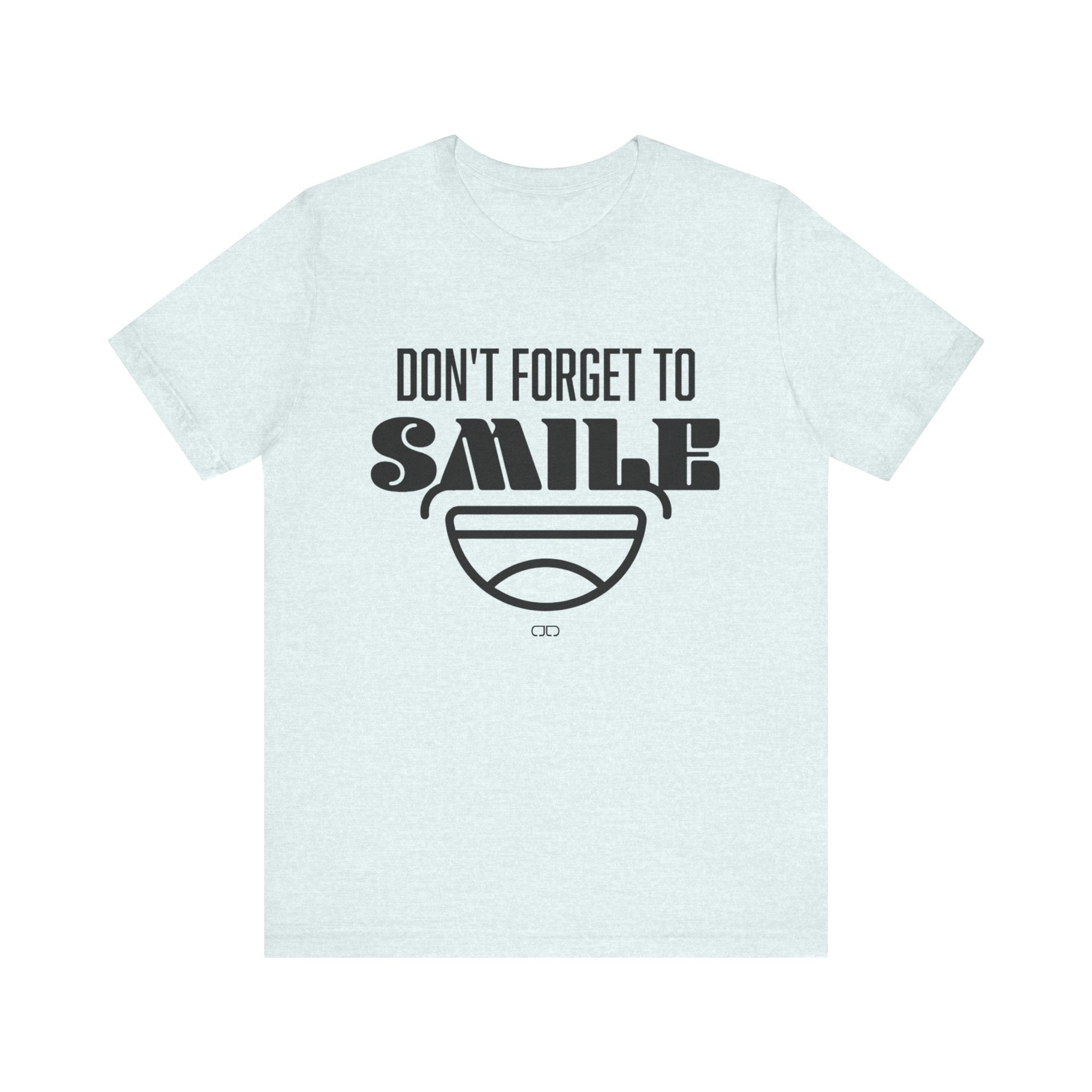 Don't Forget to Smile Tee, Motivational Shirt, Unisex Graphic Tee, Casual Wear, Gift for Friends, Positive Vibes