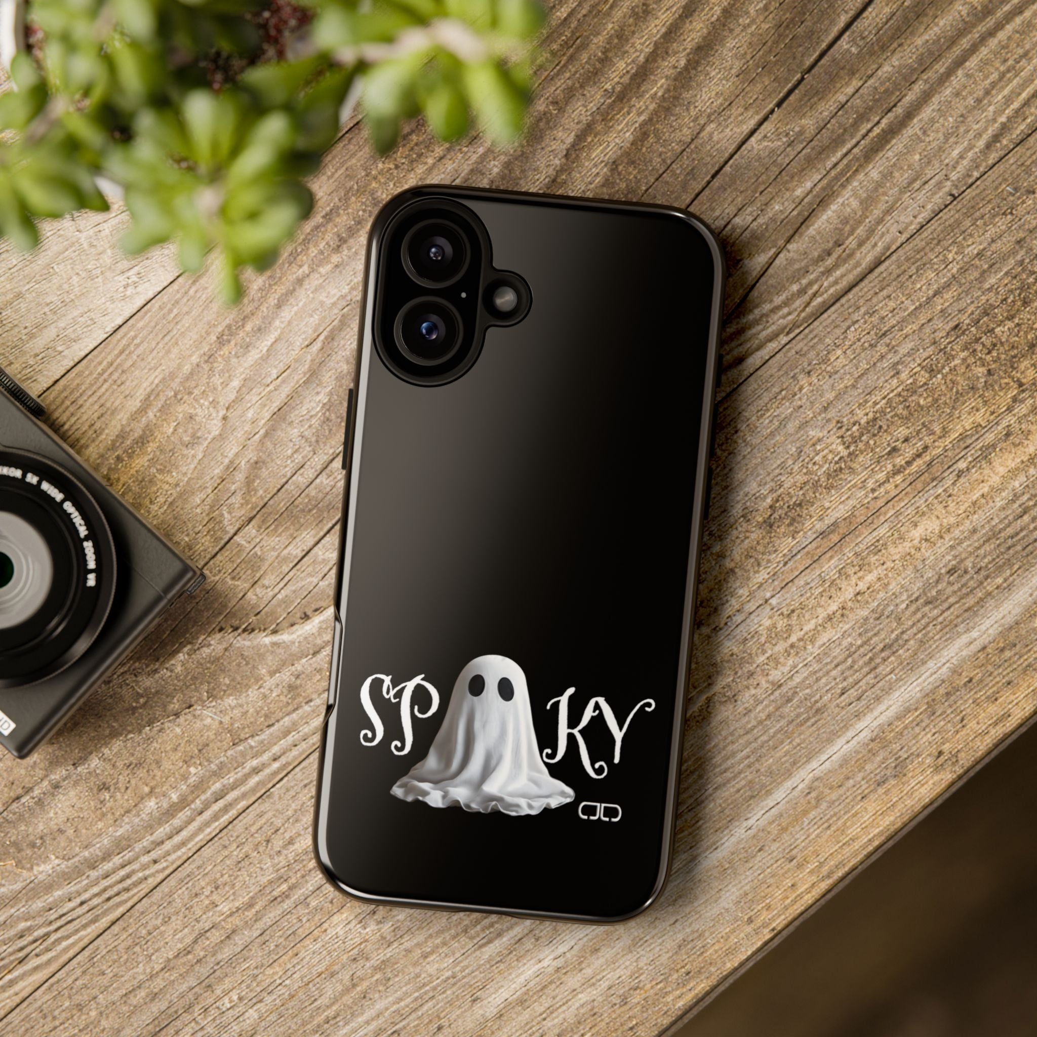 Spooky Ghost Phone Case, Halloween Accessories, Cute Phone Cover, Unique Gift for Ghost Lovers, Trendy Smartphone Decor