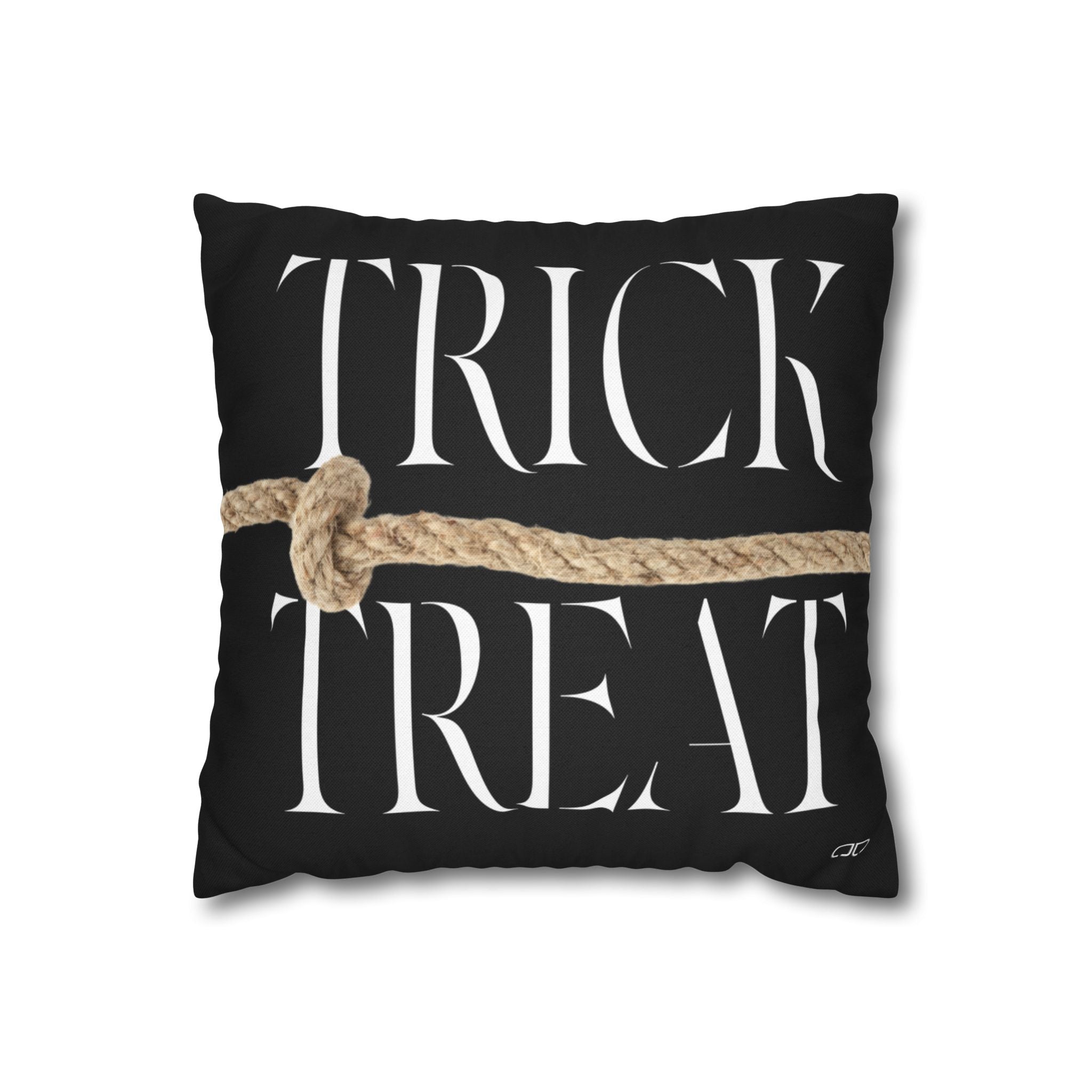 Halloween Trick or Treat Pillowcase, Spun Polyester Home Decor, Cozy Autumn Vibes, Seasonal Cushion Cover, Perfect for Fall Celebrations