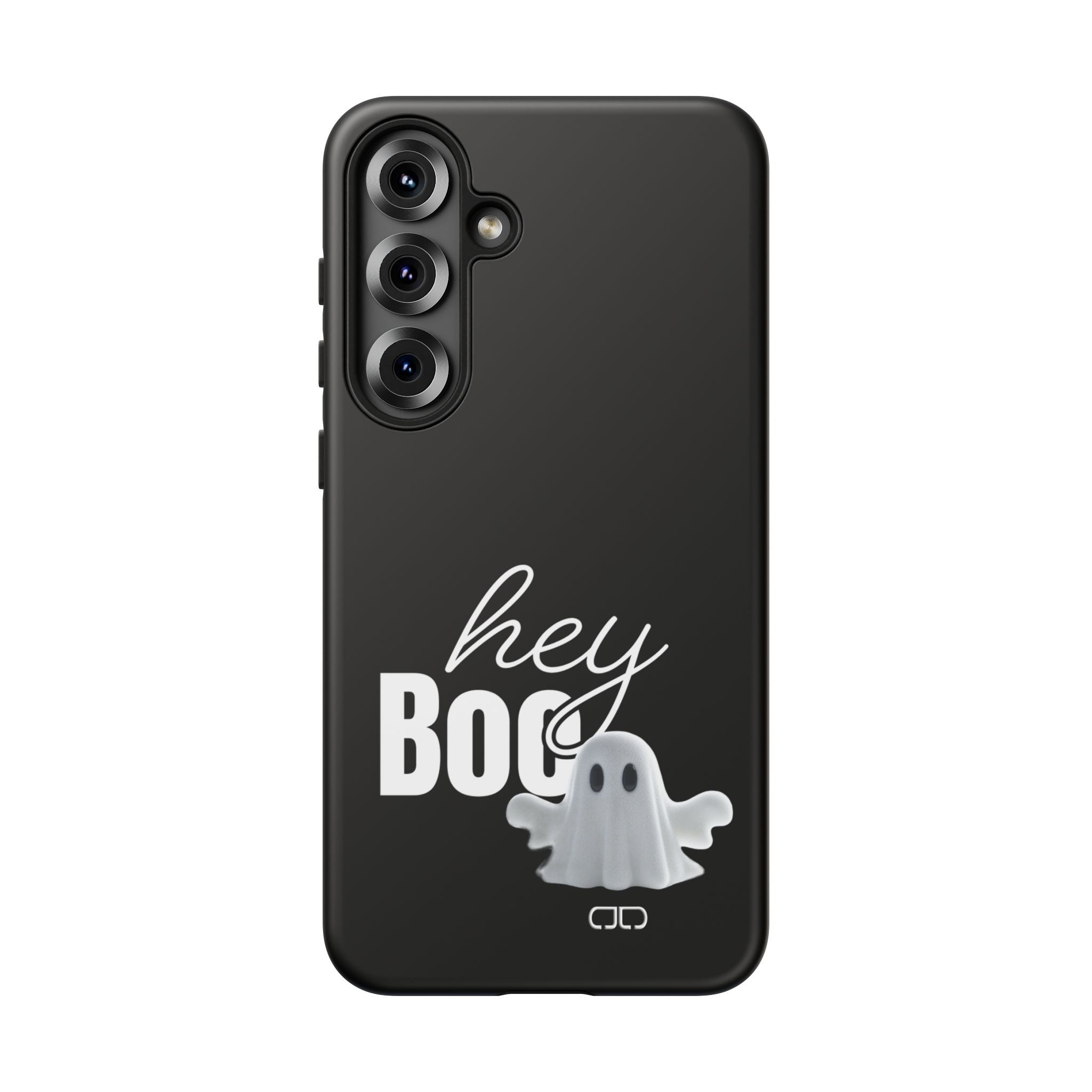 Hey Boo Tough Case, Ghost-Themed Phone Case, Cute Halloween Accessory, Spooky Gift for Friends, Tech Halloween Decor