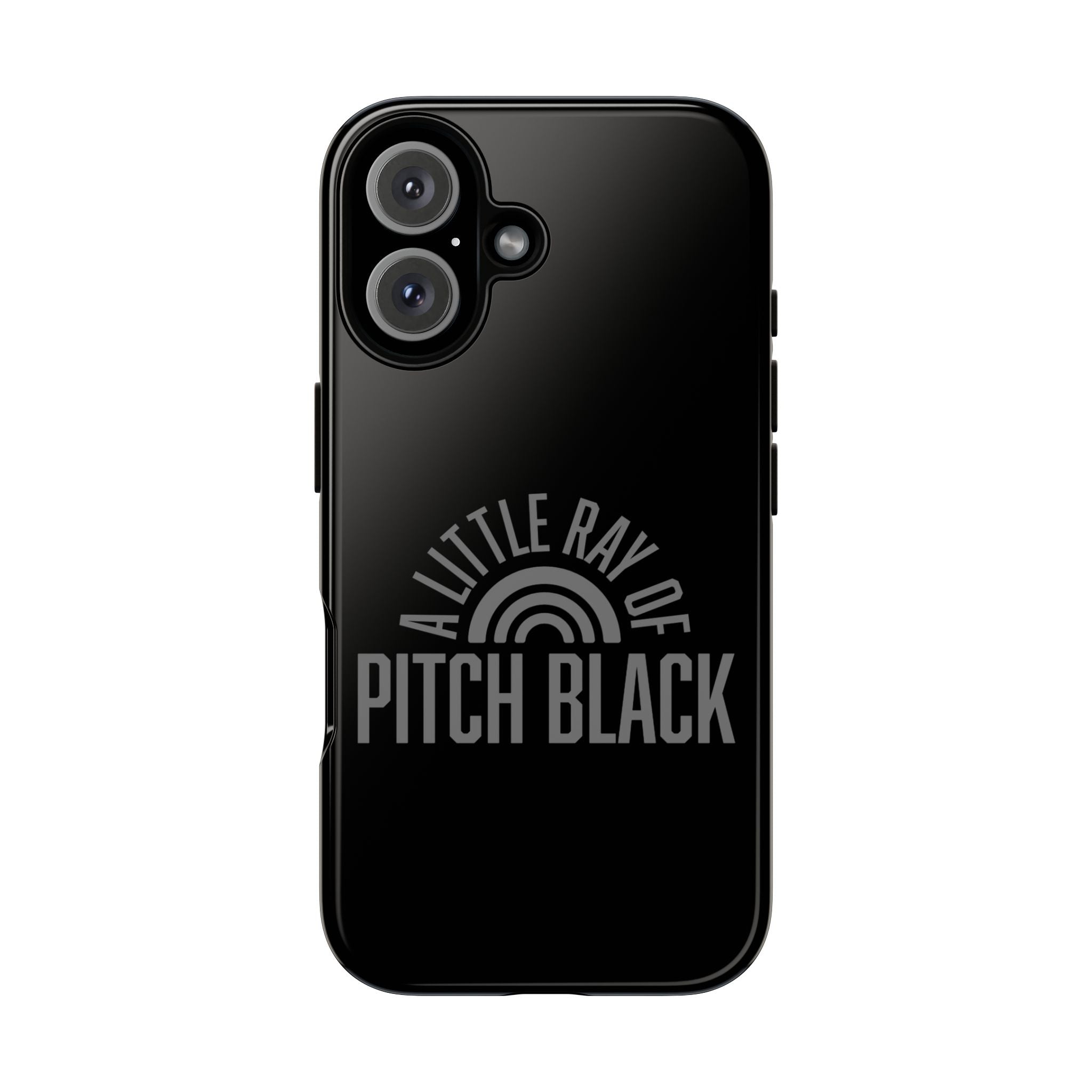 A Little Ray of Pitch Black Stylish Phone Case, Unique Mobile Cover, Gift for Her, Trendy Accessory for Phone Protection, Cute Birthday Present
