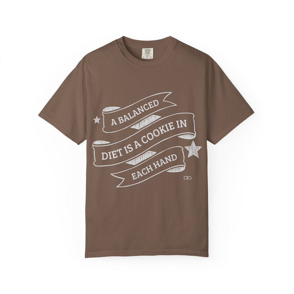 Balanced Cookie T-Shirt, Funny Gift for Foodies, Cookie Lover Shirt, Unisex Humor Tee, Ideal for Birthdays and Holidays