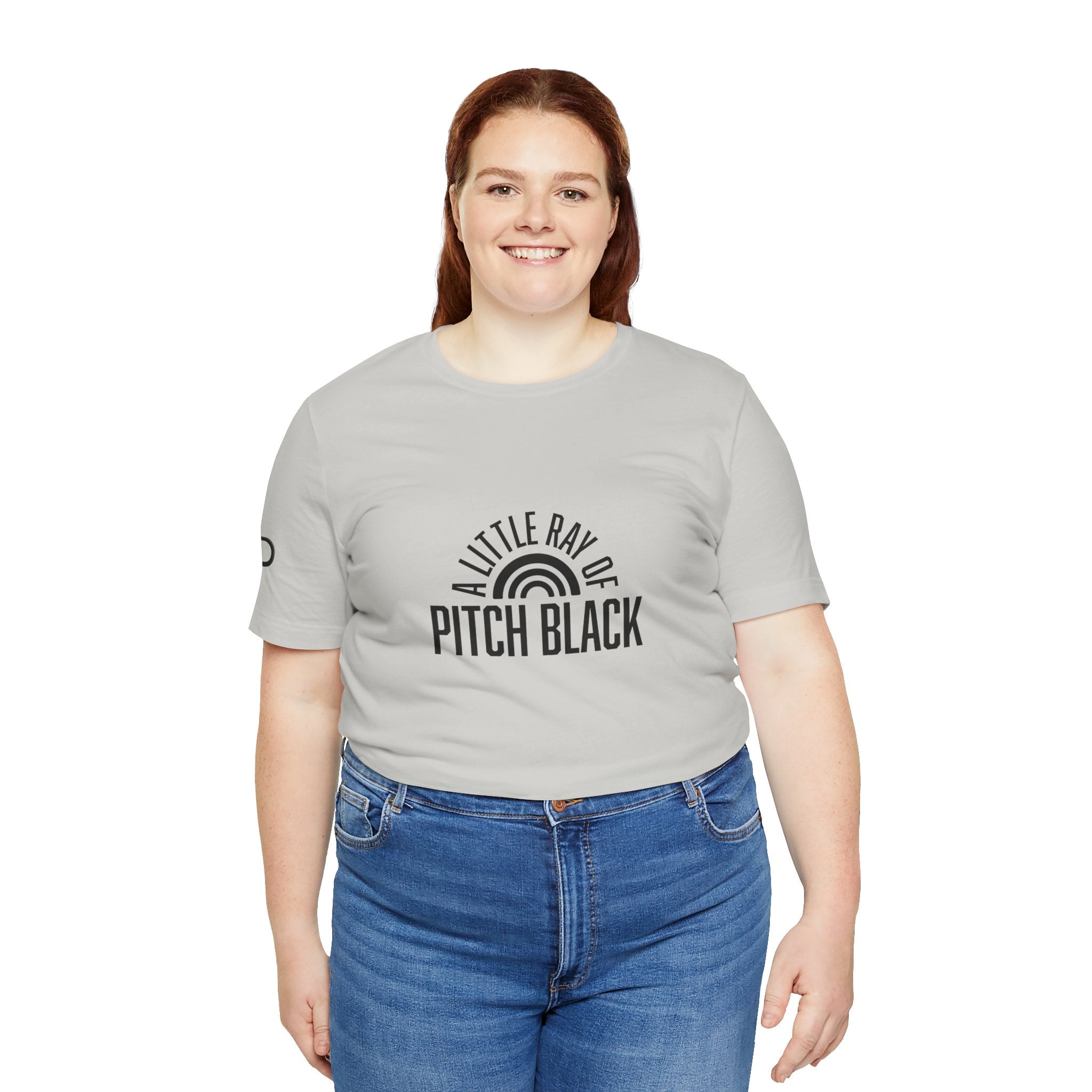 A Little Ray of Pitch Black Tee, Unisex Shirt, Gift for All Occasions, Casual Wear, Statement Tee, Unique Graphic T-Shirt