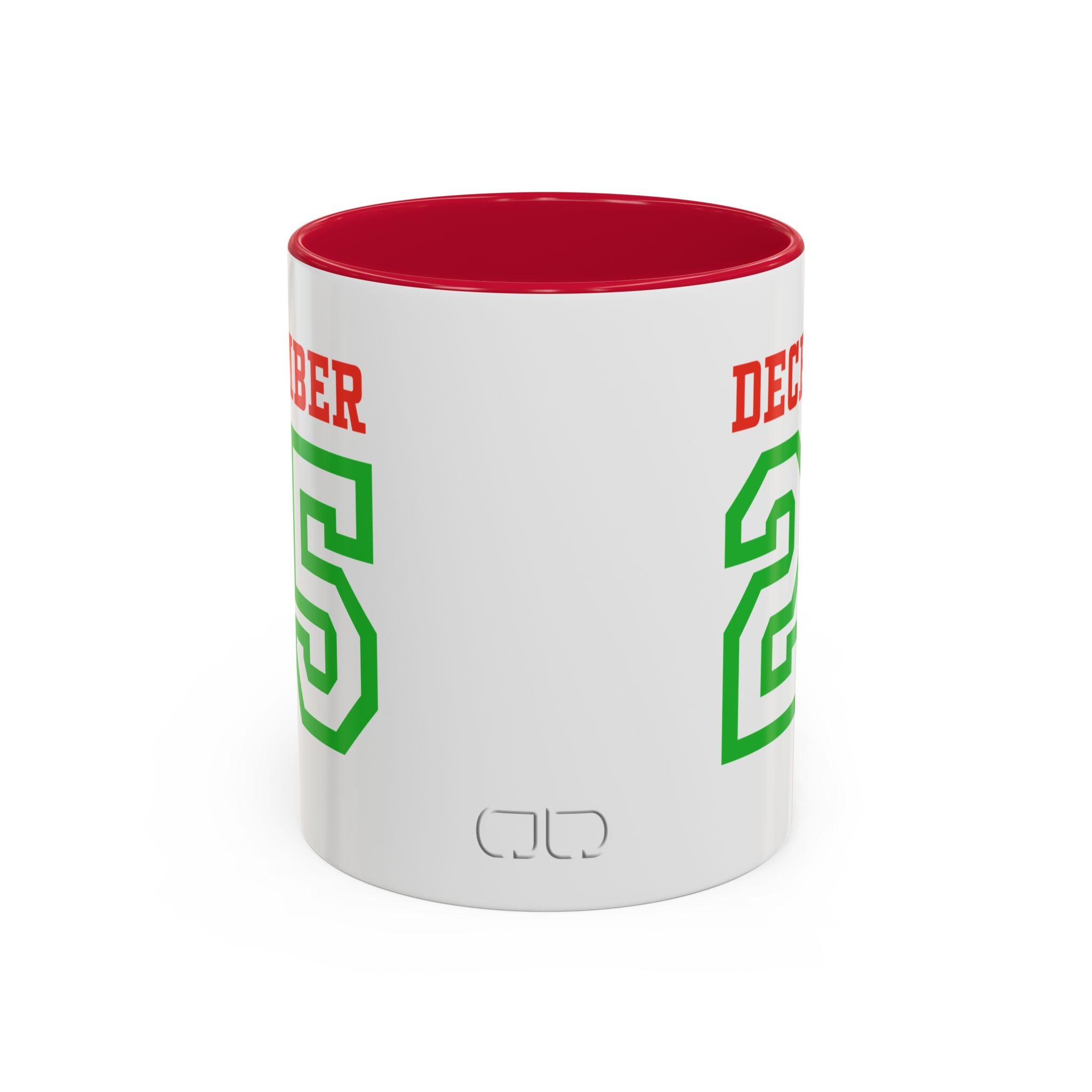 December 25 Christmas Mug — Festive Green & Red Holiday Coffee Cup (11oz/15oz)
