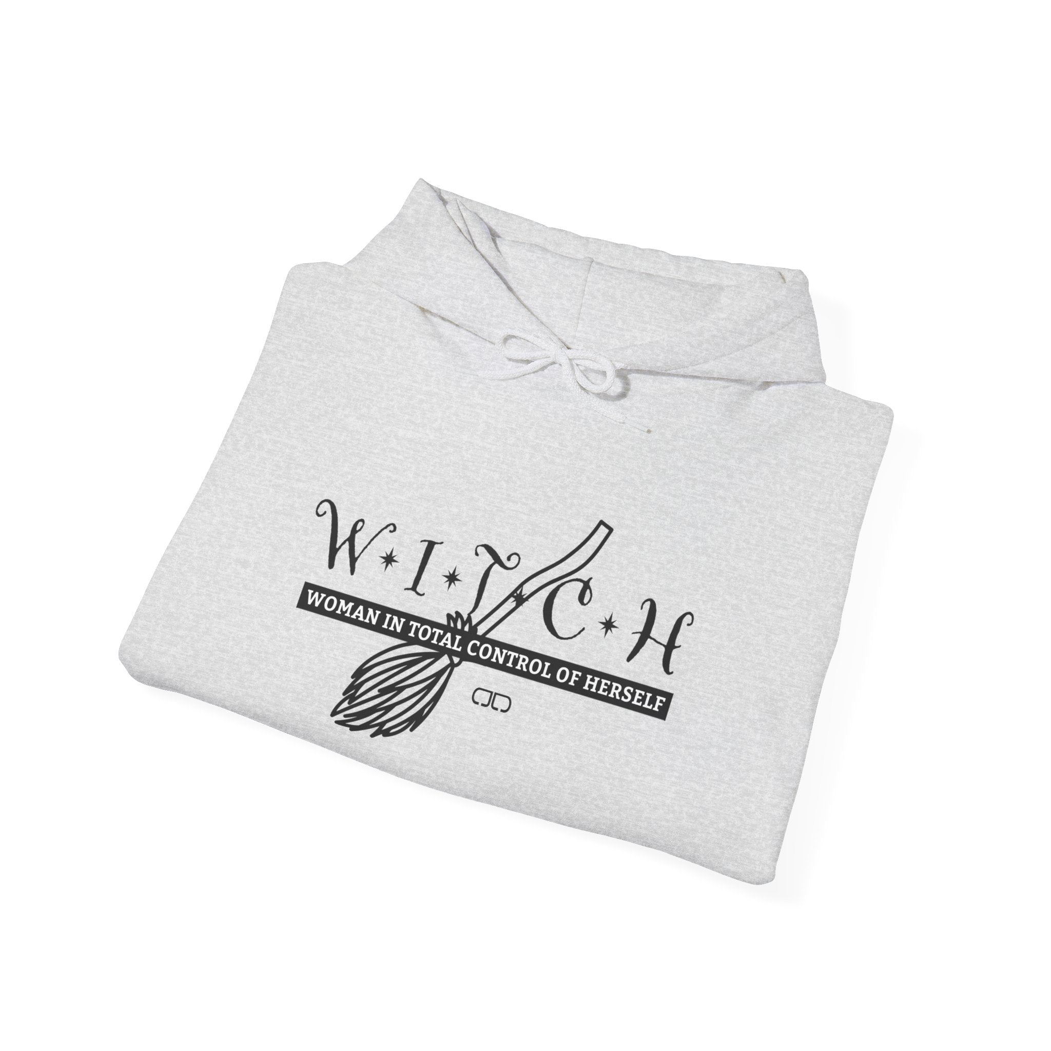 Witch - Woman In Total Control of Herself Hoodie, Unisex Hooded Sweatshirt, Cozy Witch Sweatshirt, Pagan Apparel, Halloween Fashion, Spiritual Gift