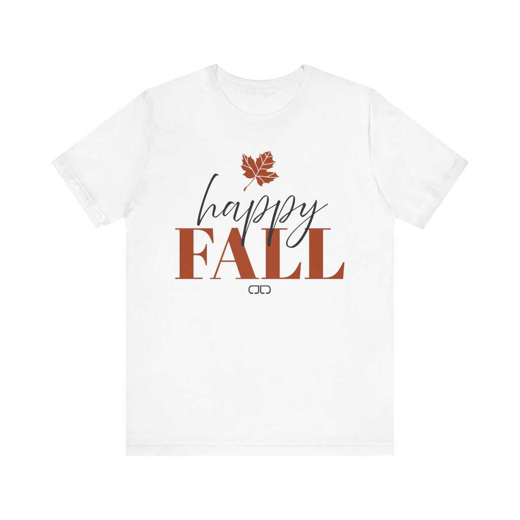 Happy Fall Tee – Autumn Leaf Graphic Short Sleeve Shirt