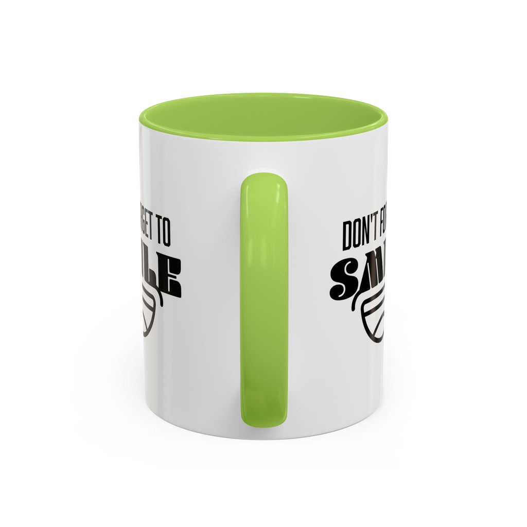 Don't Forget To Smile Mug, Motivational Drinkware, Home Office Decor, Gift for Friends, Cheer Up Gifts, Don't Forget to Smile