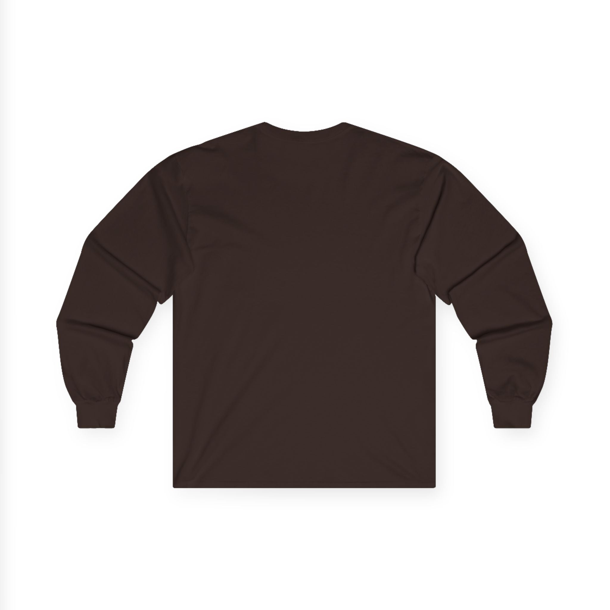 The Daily Grind Skull Long Sleeve Tee - Vintage Coffee & Motorcycle Vibe