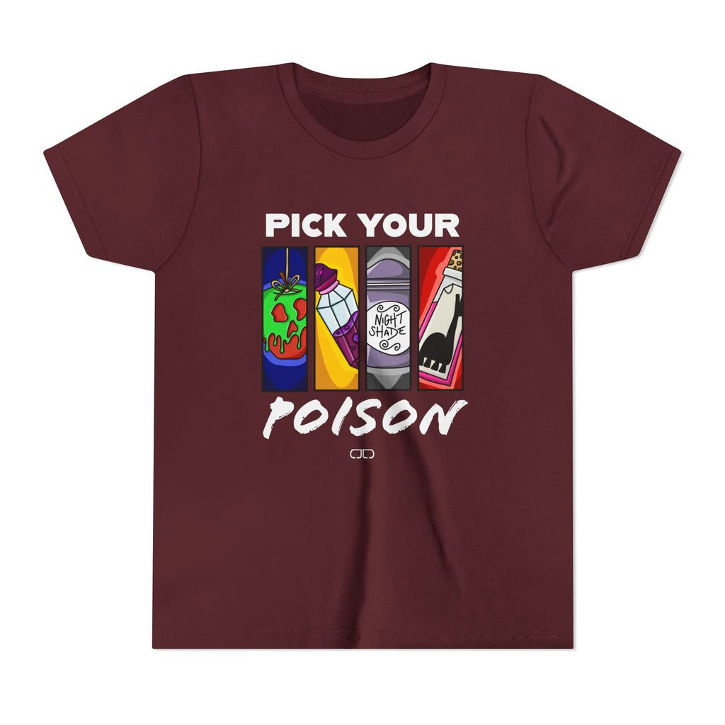Pick Your Poison Youth Graphic Tee, Fun Casual Wear, Gift for Teenagers, Party Outfit, Cool Graphic T-Shirt