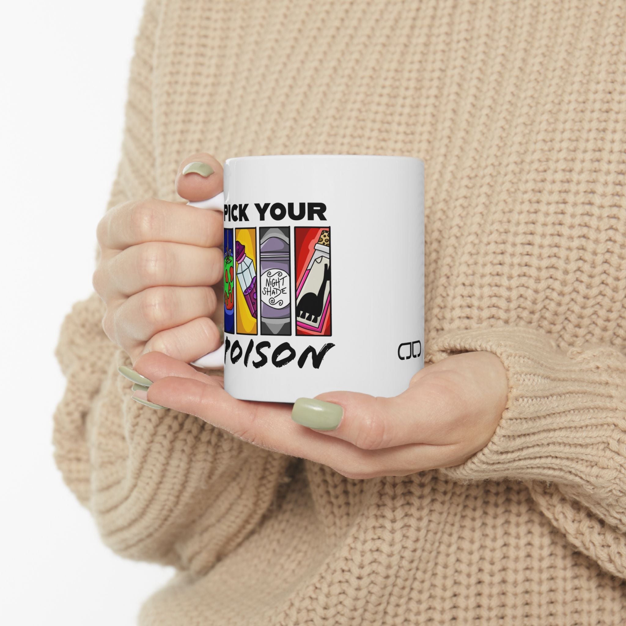 Pick Your Poison, Fun Gift for Coffee Lovers, Unique Birthday Present, Quirky Kitchen Decor, Humorous Gift Idea