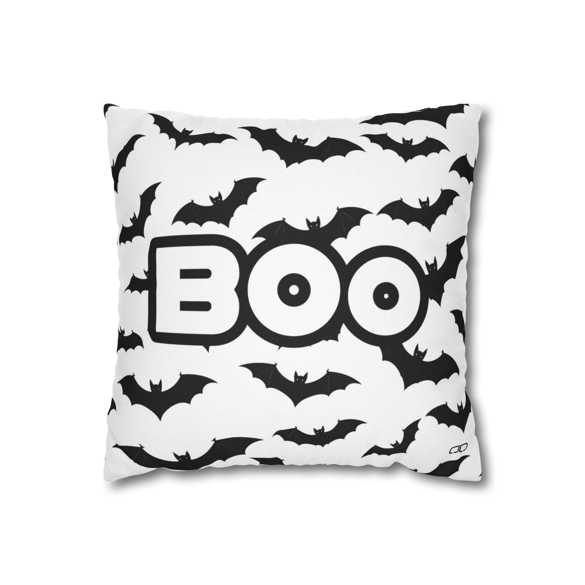 Boo | Halloween-Themed Spun Polyester Square Pillowcase, Boo Halloween Decor, Spooky Home Accent, Decorative Throw Pillow, Halloween Party [...]
