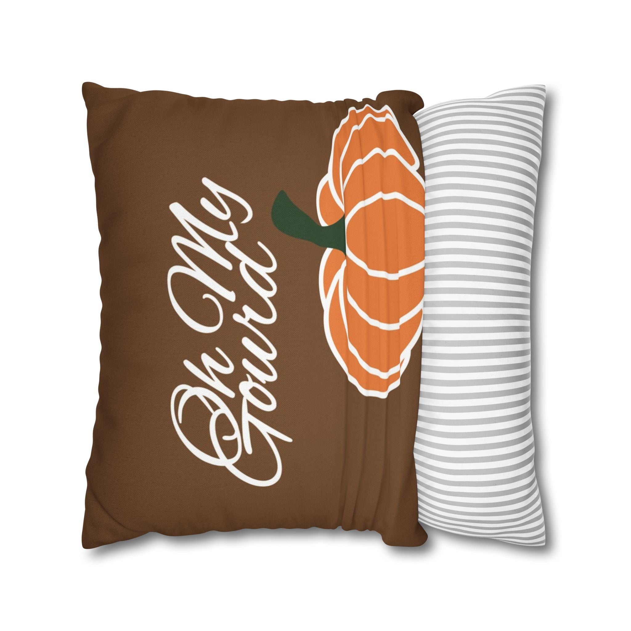 Oh My Gourd - Harvest Spirit Pillowcase - Pumpkin Humor - Grateful, Give Thanks, Fall, Autumn