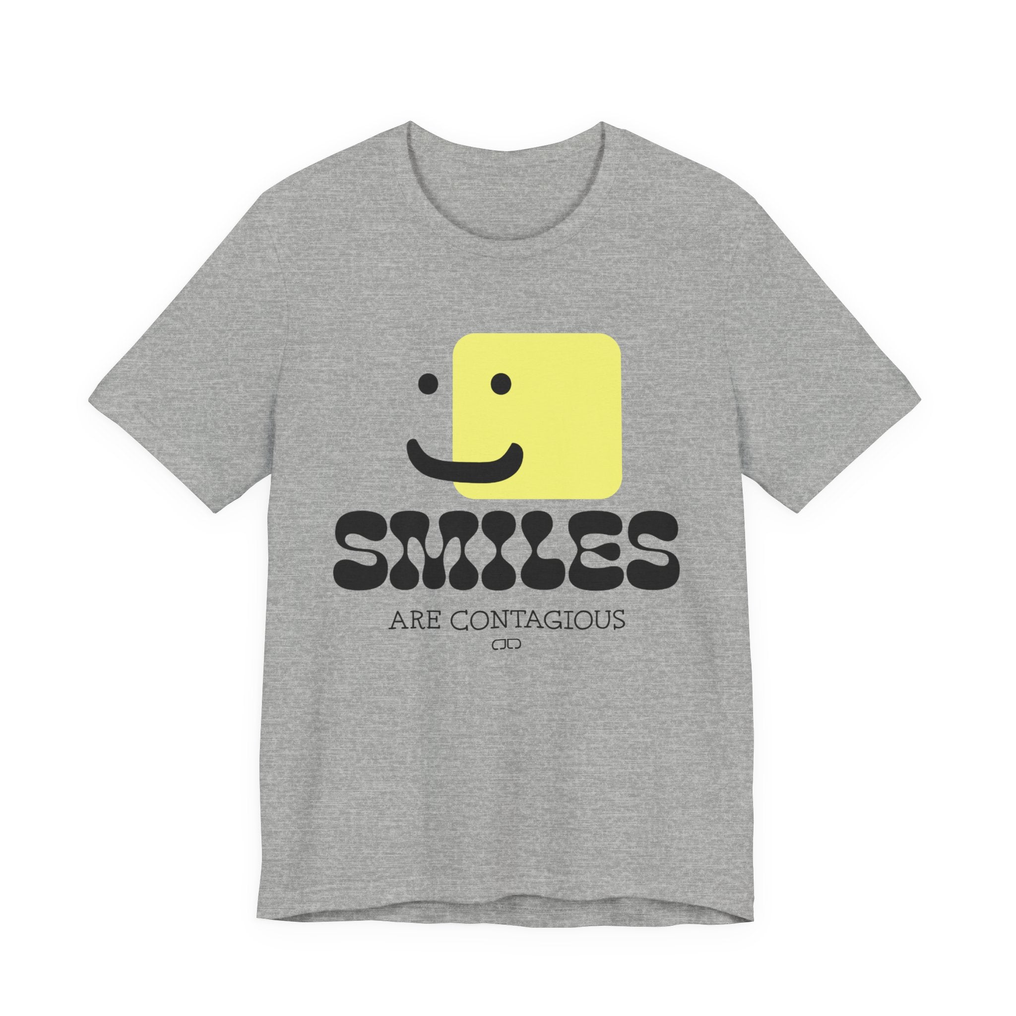 Smiles Are Contagious Unisex Tee - Positive Vibes T-Shirt, Casual Daily Wear, Gift for Friends, Cute Graphic Top, Fun Humor Clothing