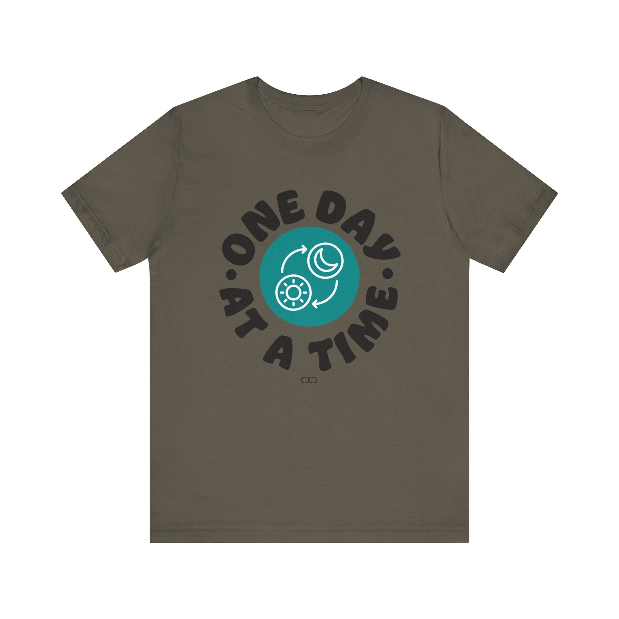 One Day At a Time Short Sleeve Tee | Motivational T-Shirt, Gift for Friends, Self-Care Reminder, Casual Wear, Everyday Comfort