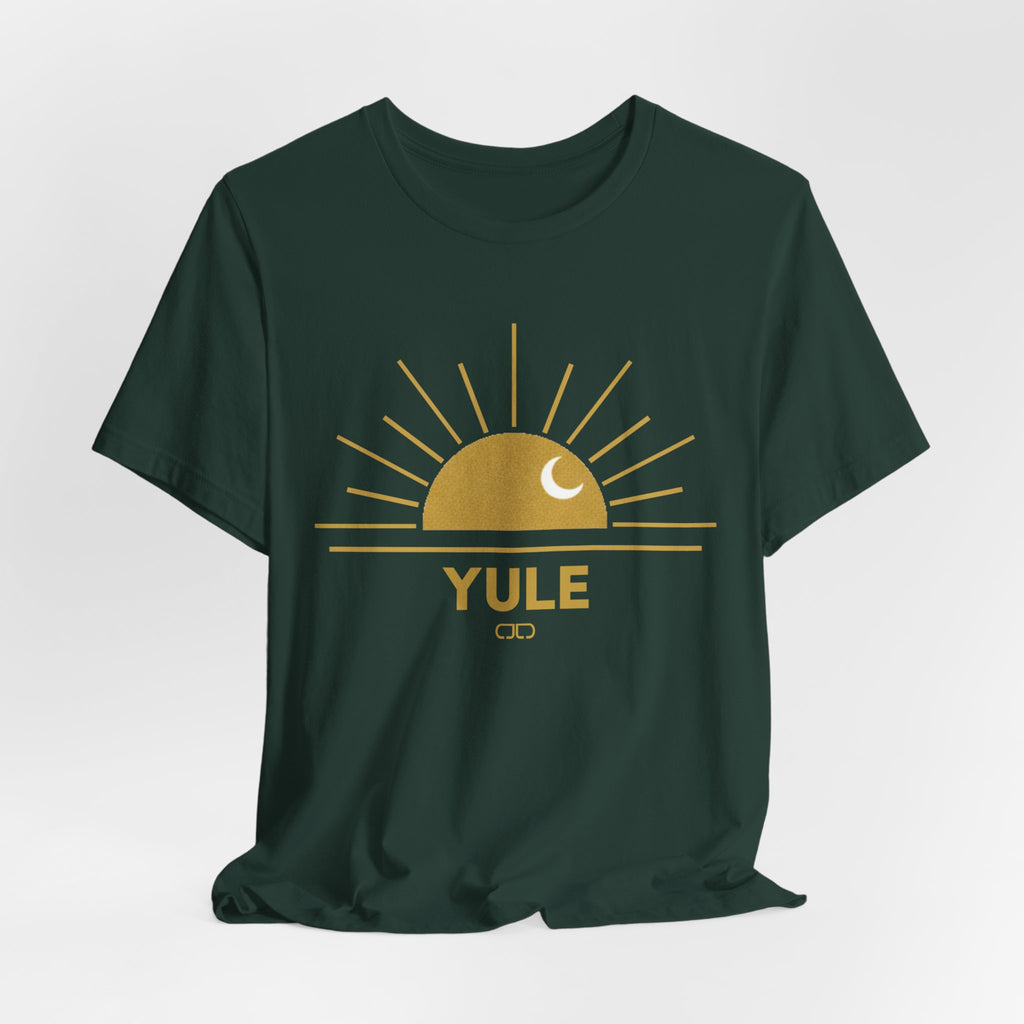 Yule Sunset Tee — Pagan Holiday YULE Shirt